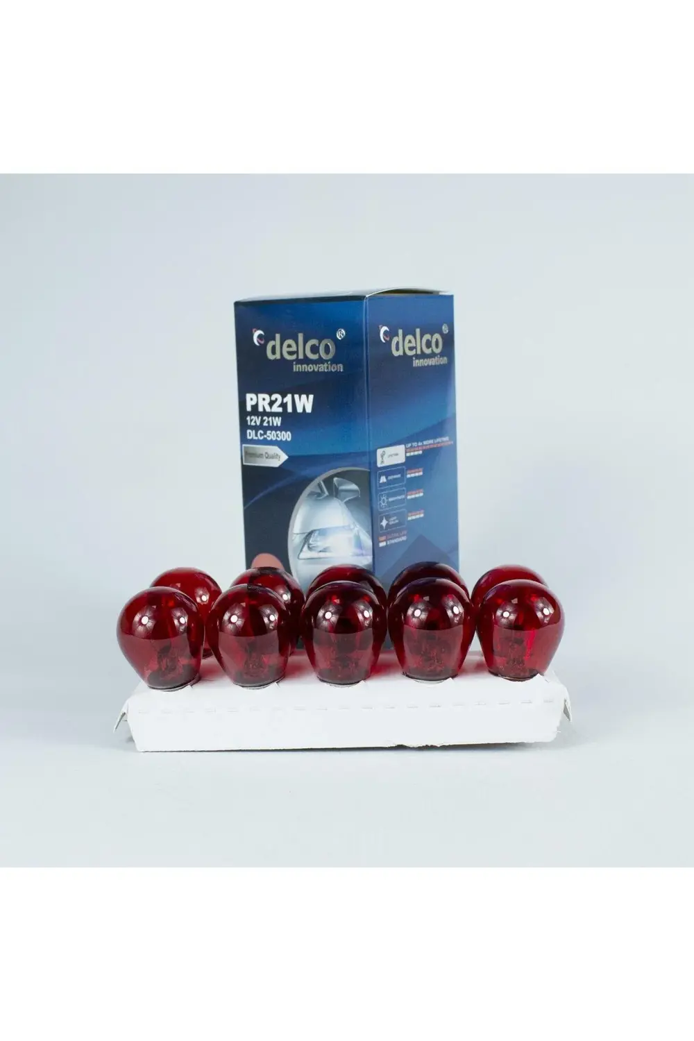 U.s.a Pr21w Kırmızı Yakın Tırnak Halojen Ampul 12 Volt Bau15s 10