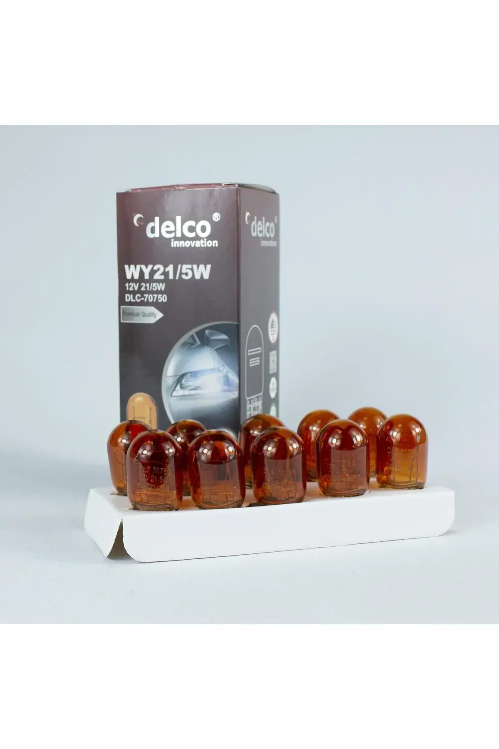 U.s.a T20 Amber Çift Duylu 21-5w Dipsiz Ampul 12 Volt 10 Adet