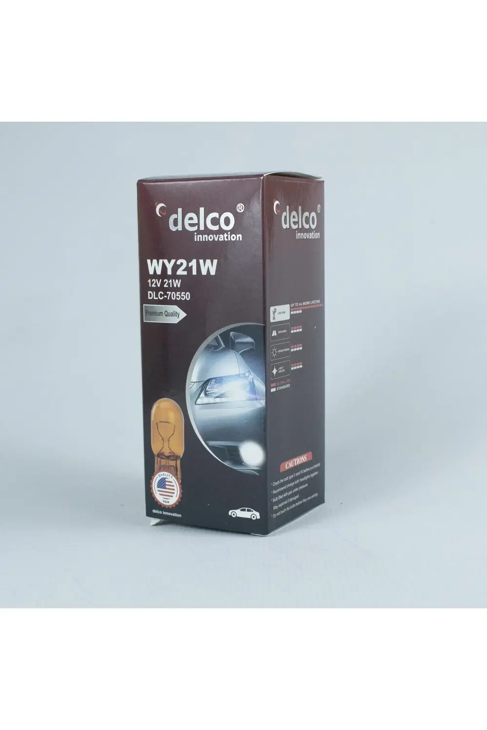 U.s.a T20 Amber Tek Duy 21w Dipsiz Ampul 12 Volt 10 Adet