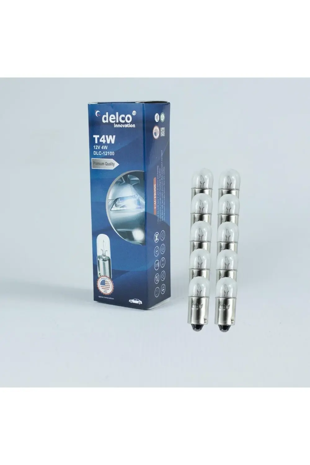 U.S.A T4W 53 AMPUL 12 VOLT 4W HALOGEN 10 ADET