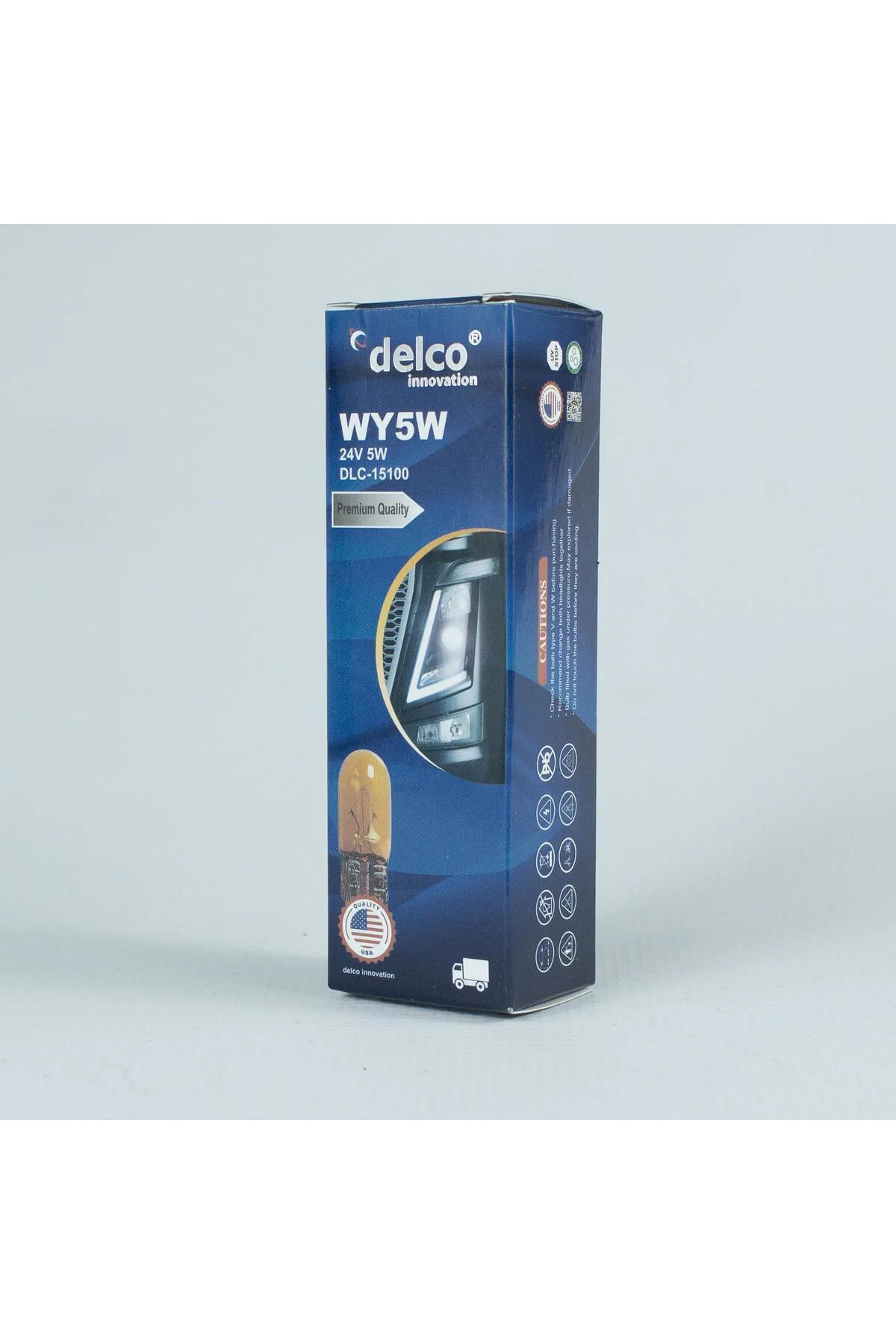 U.s.a Wy5w T10 Dipsiz Ampul Naturel Amber 24 Volt 10 Adet