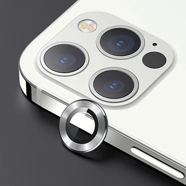 USAMS İphone 12 Pro 3D Metal Çerçeveli Kamera Lens Koruyucu-1852