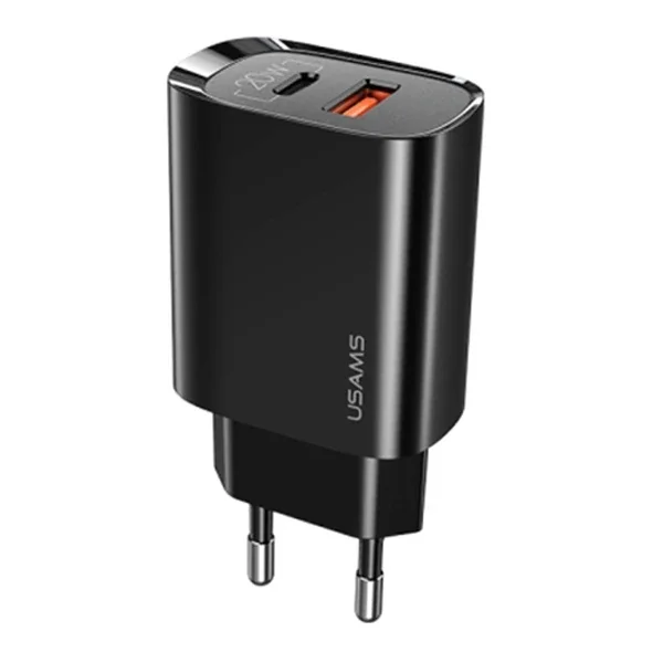 USAMS iPhone 20W QC3.0 + PD3.0 Hızlı Şarj Başlık US-CC121 T35-1852 USAMS iPhone 20W QC3.0 + PD3.0 Hızlı Şarj Başlık US-CC121 T35-1852