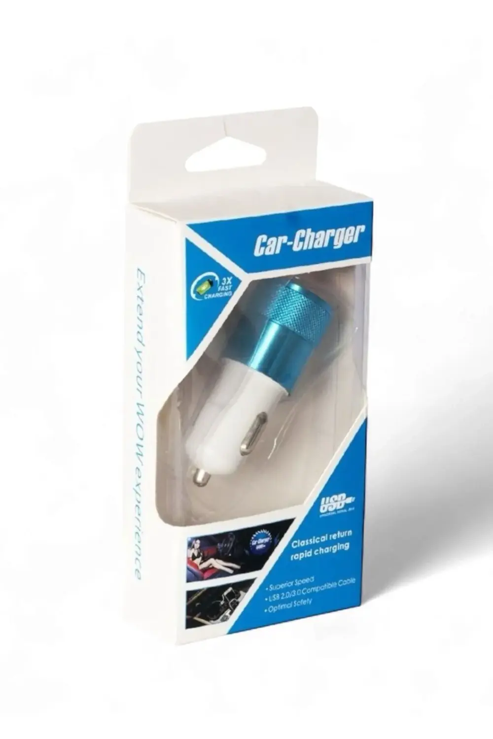 USB 2 Çıkışlı Oto Şarj Aleti – 5 Volt 2.1 Amper Hızlı Araç Çakmak