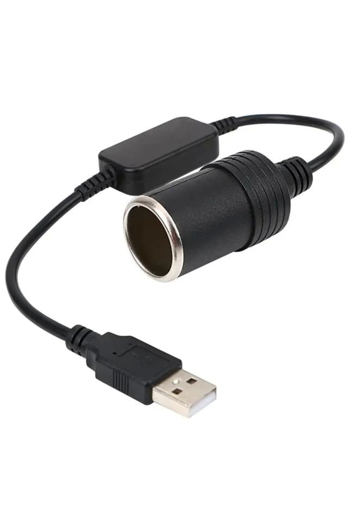 USB 2.0 5 VOLT - 2 AMPER TO 12 VOLT - 0.8 AMPER ÇAKMAK FİŞİ DİŞİ 