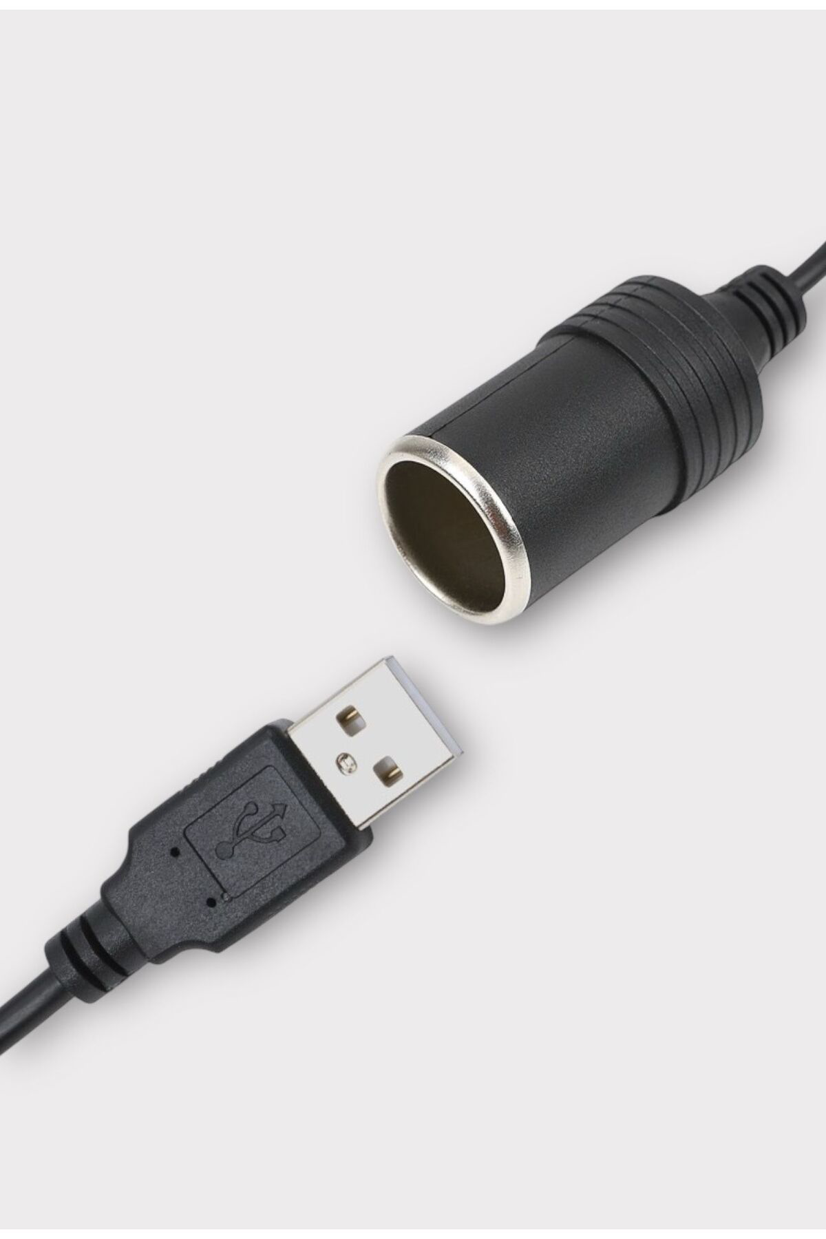 USB 2.0 5V 2A to 12V 0.8A Araç Çakmak Fişi Dişi Çevirici Adaptör