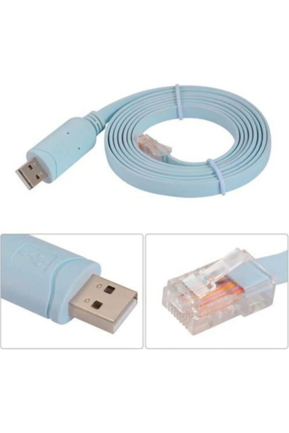 Usb 2.0 Cisco Router Rj45 Konsol Kablosu Usb To Rj45 Kablo 1.8m