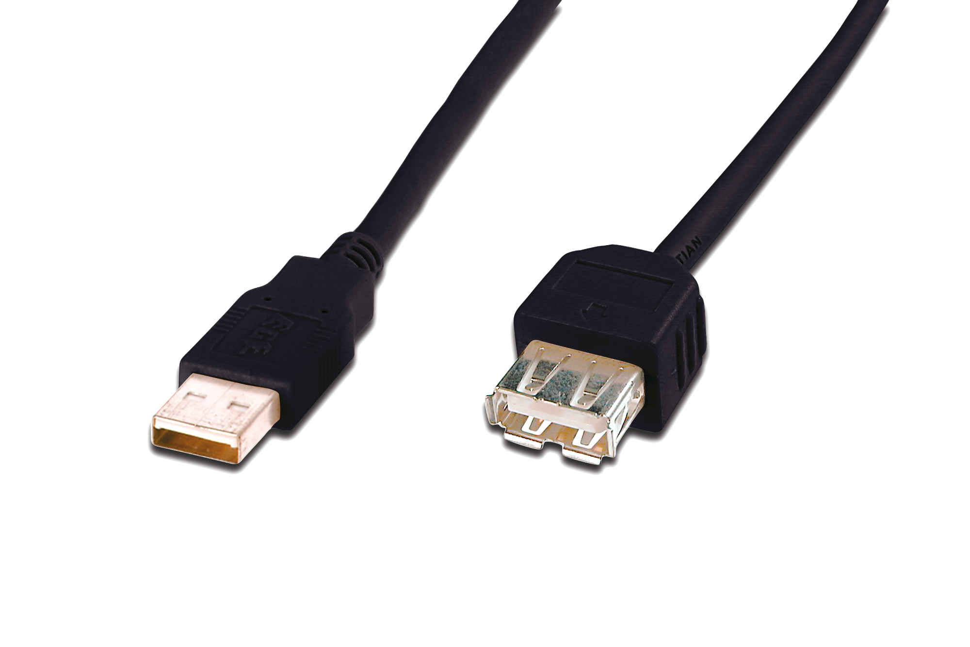 USB 2.0 Uzatma Kablosu, USB A Erkek - USB A Dişi, 3 metre, AWG 28