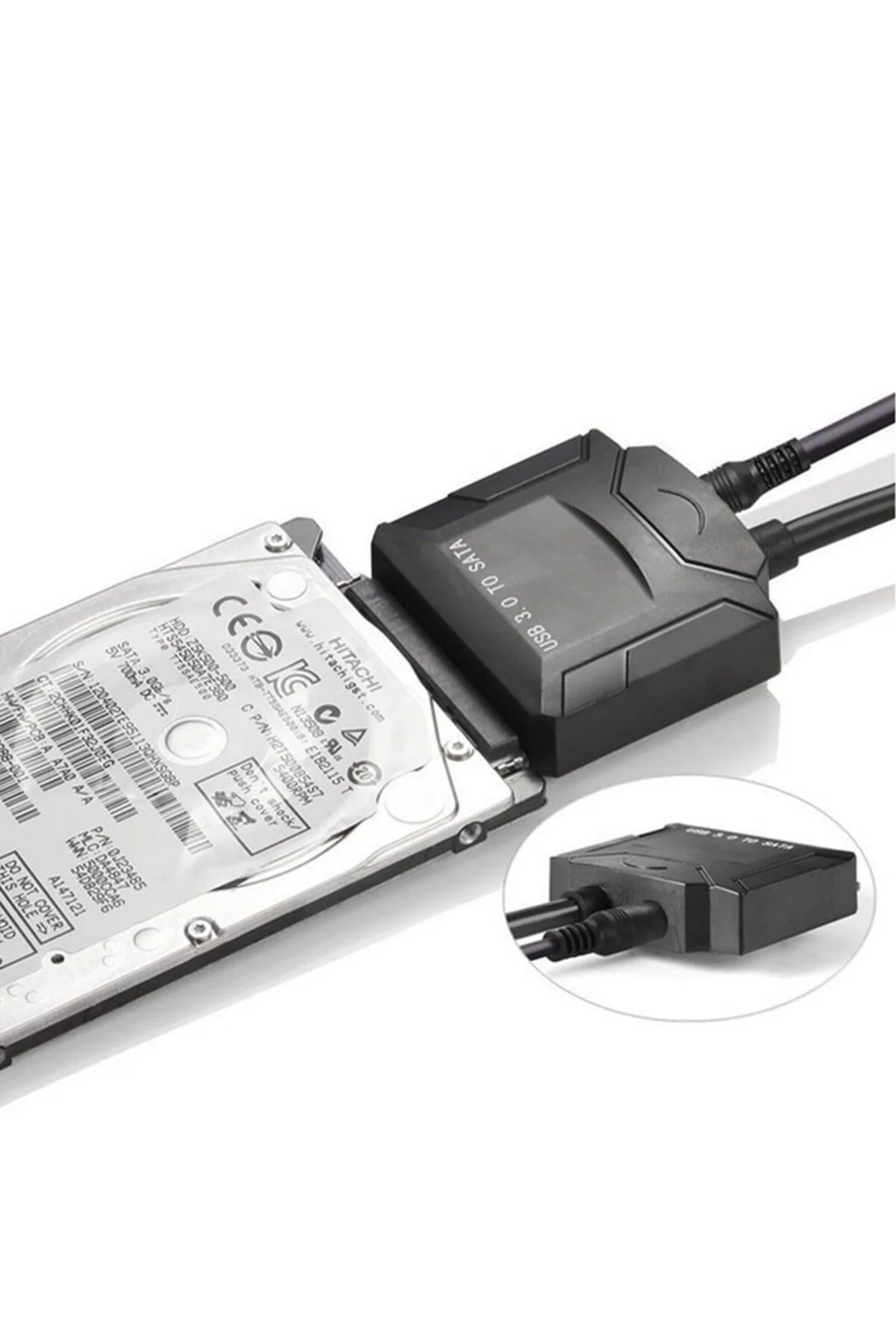 Usb 2.5 İnç-3.5 İnç Sata Harddisk Bağlantı Kablosu