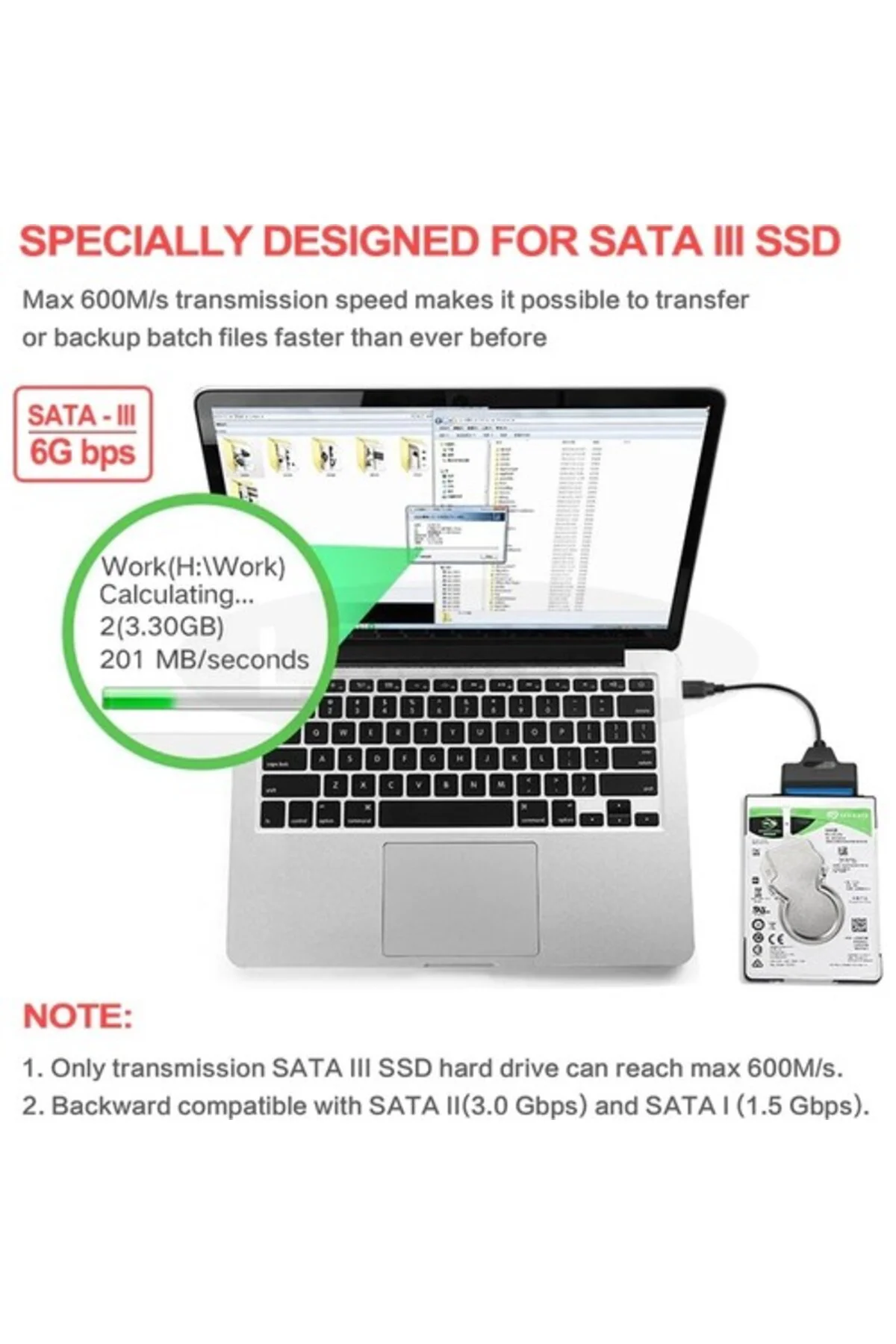 Usb 3.0 2.5 Inç Sata Ssd Ve Hdd Harddisk Kablosu 30cm Usb 3.0 2.5 Inç Sata Ssd Ve Hdd Harddisk Kablosu 30cm