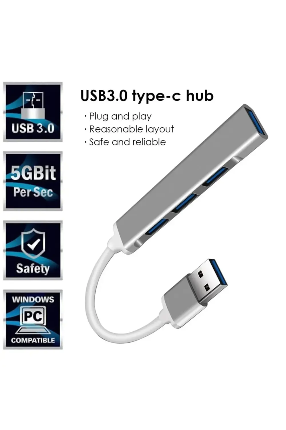 Usb 3.0 Hub 4'lü Çoğaltıcı