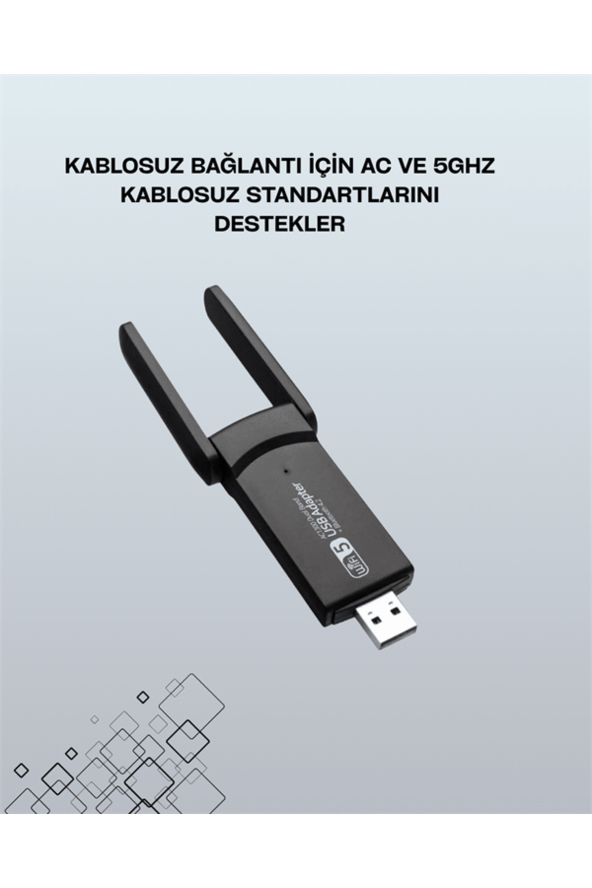 USB 3.0 Wireless Adaptör – 2.4GHz & 5GHz Destekli