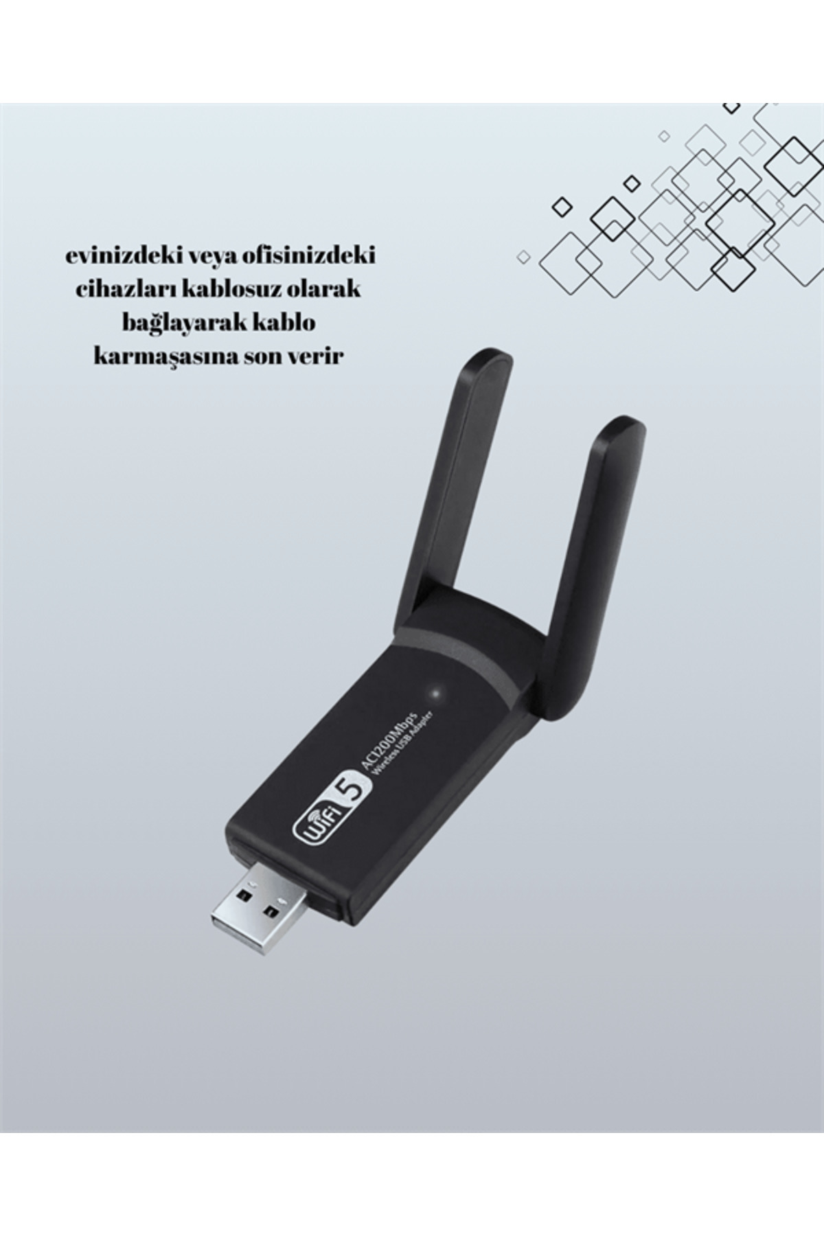 USB 3.0 Wireless Adaptör – 2.4GHz & 5GHz Destekli