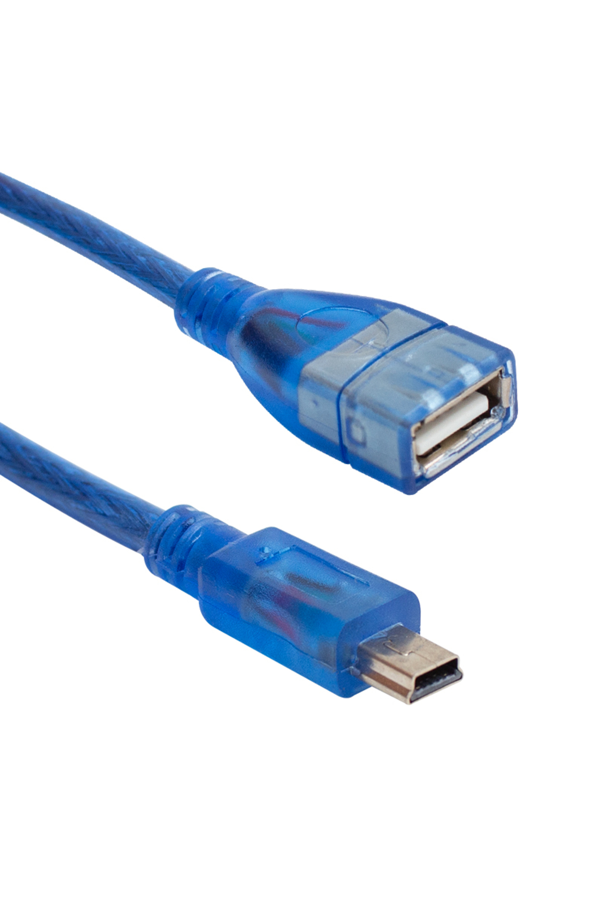Usb 5 Pin Erkek-Usb Dişi 1 Metre Kablo Mavi (5108)