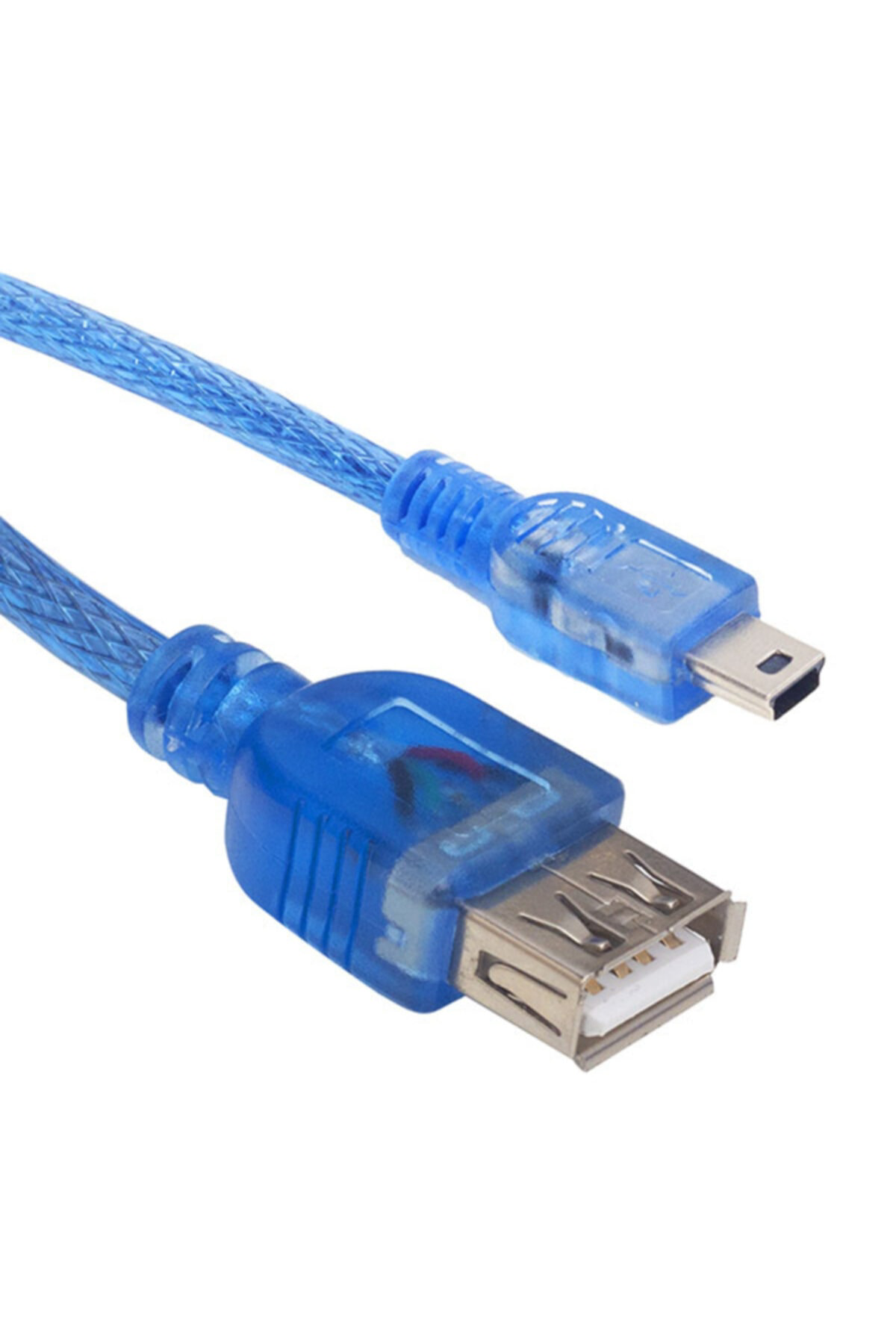 Usb 5 Pin Erkek-usb Dişi 1 Metre Kablo Mavi Prıge