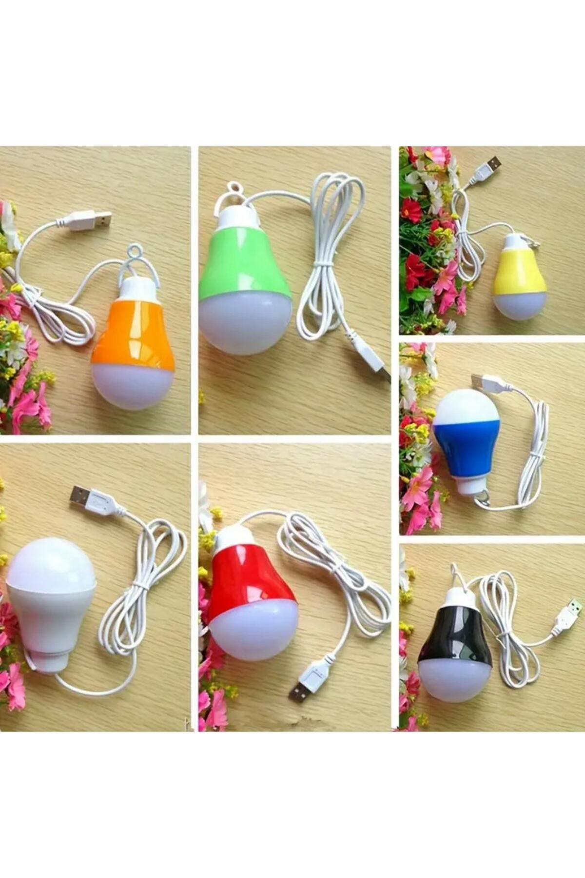 USB 5 Volt 5 Watt LED Ampul – 1 Metre Kablolu, Kamp ve Acil Durum