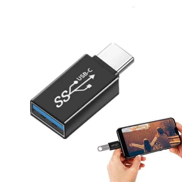 USB-A Dişi - Type-C Erkek OTG Adaptör | 3'1 Tanım Çözüm