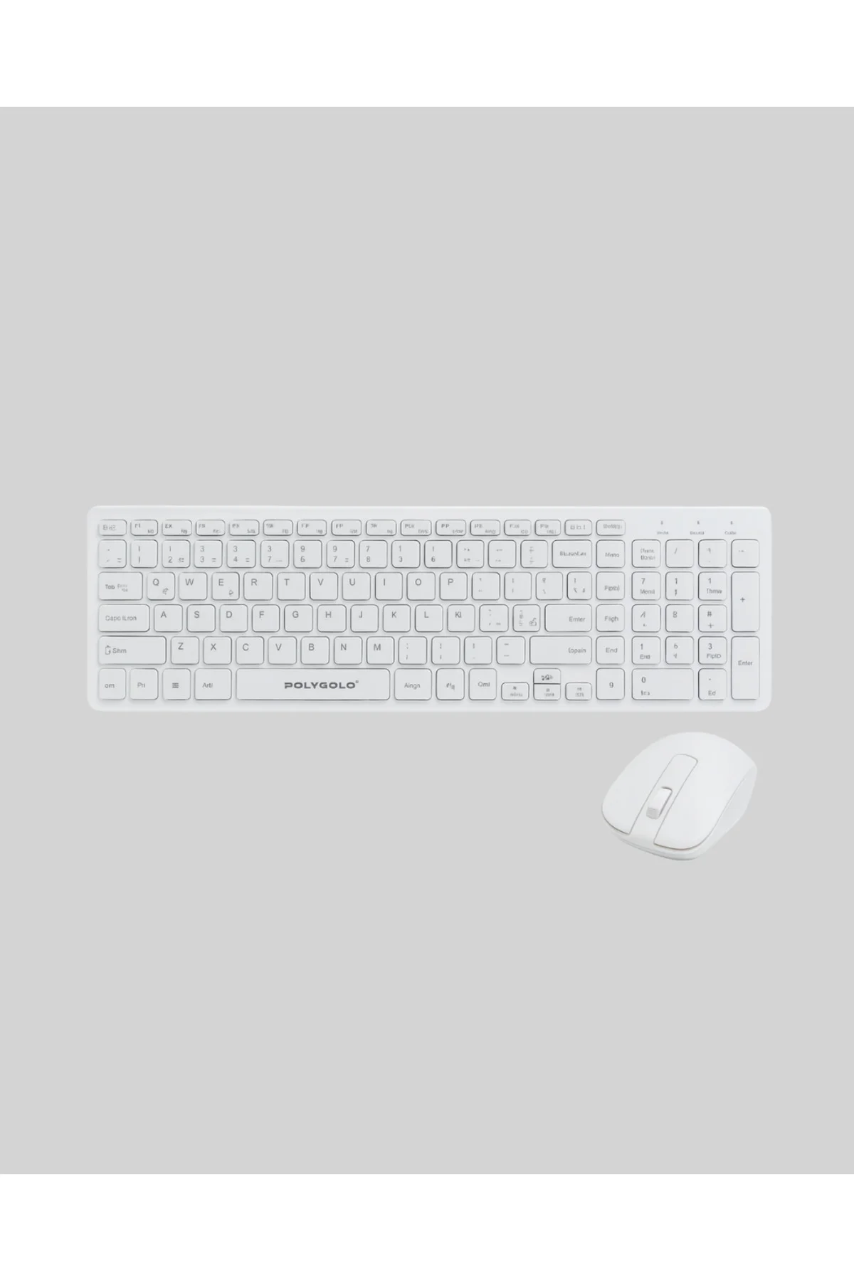 USB Alıcılı Kablosuz Klavye Mouse - Geniş Uyumluluk, Sessiz Tuşla