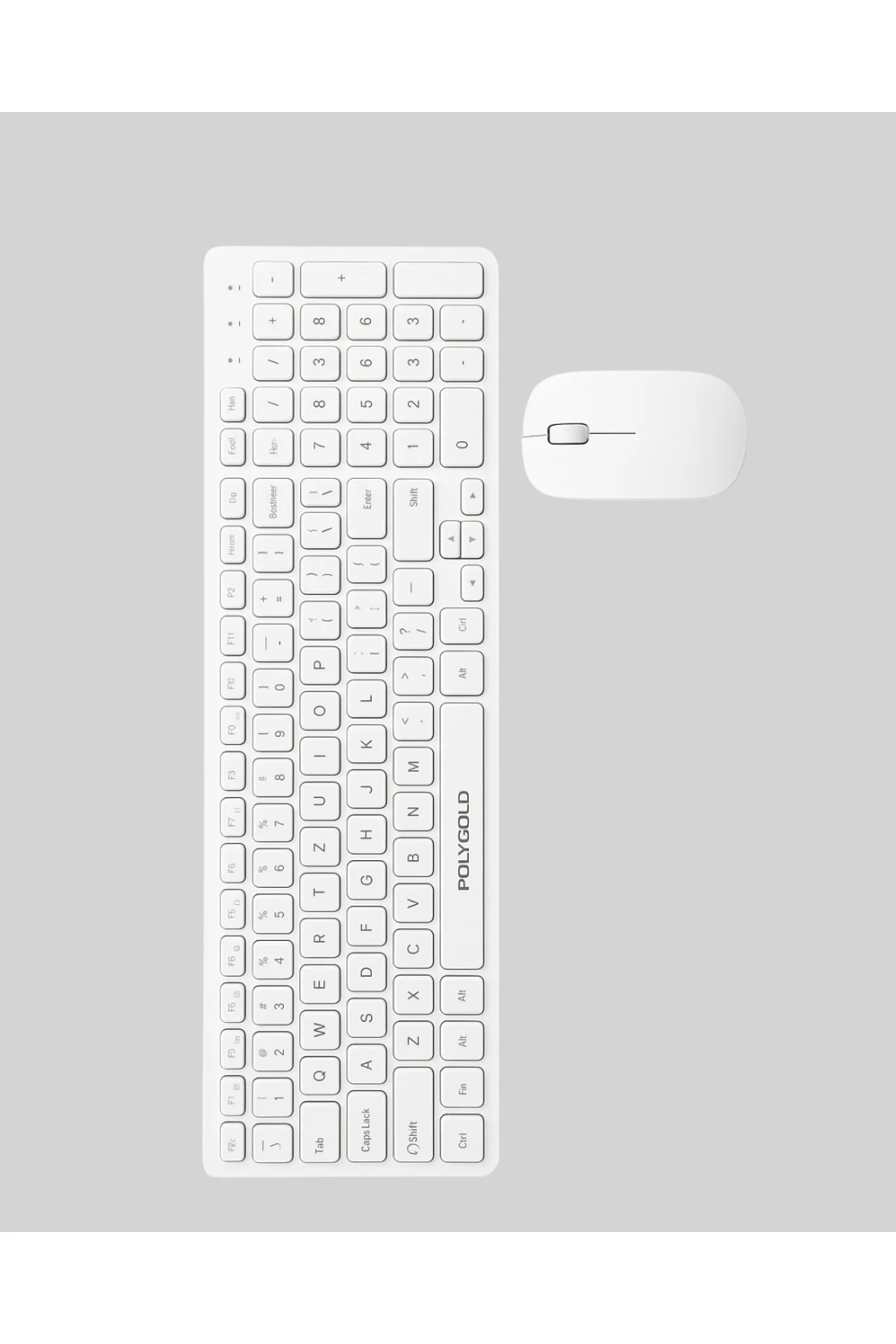 USB Alıcılı Kablosuz Klavye Mouse - Geniş Uyumluluk, Sessiz Tuşla