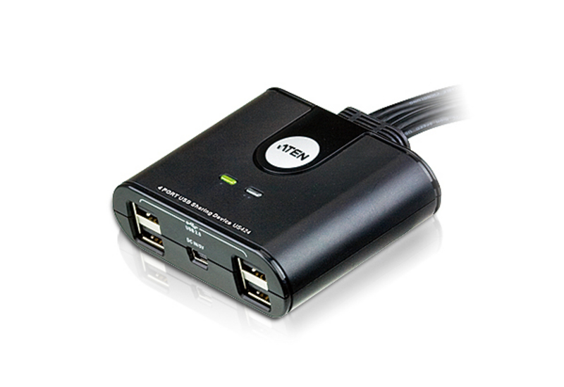 USB Arayüzüne Sahip Cihazları Paylaştıran Switch, USB 2.0 , 4 PC,
