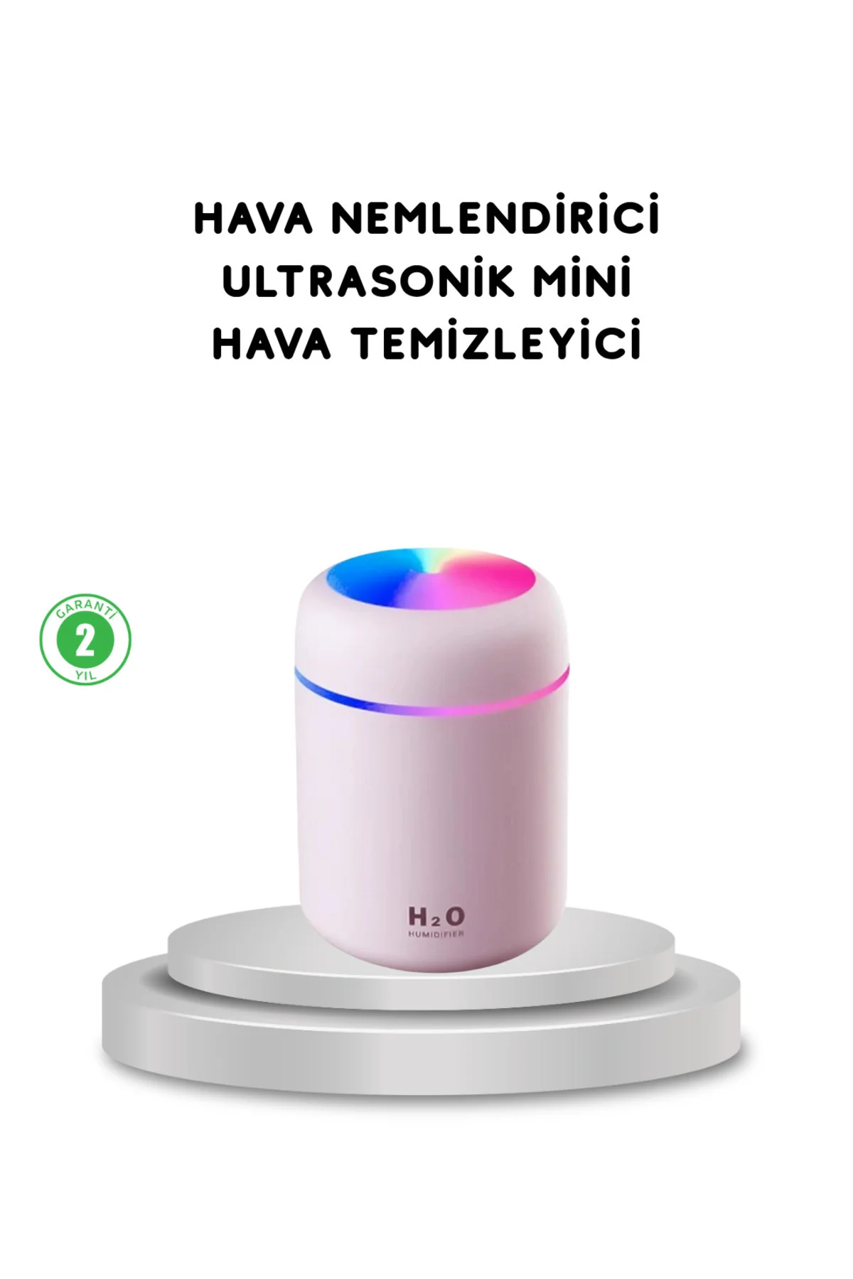 USB Bağlantılı LED Işıklı Hava Nemlendirici – Sessiz ve Kullanıcı