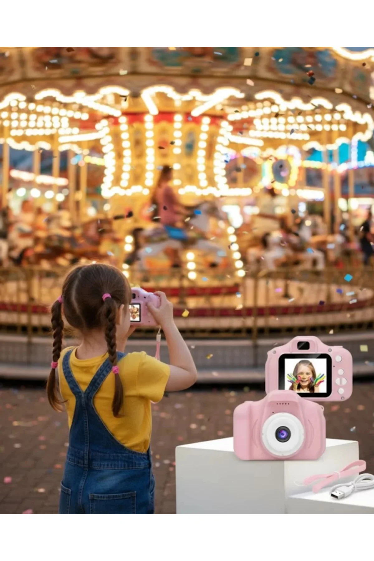 Usb Bağlantılı Mini Hd Kamera Video Fotoğraf Çekimli Şarj Edilebi