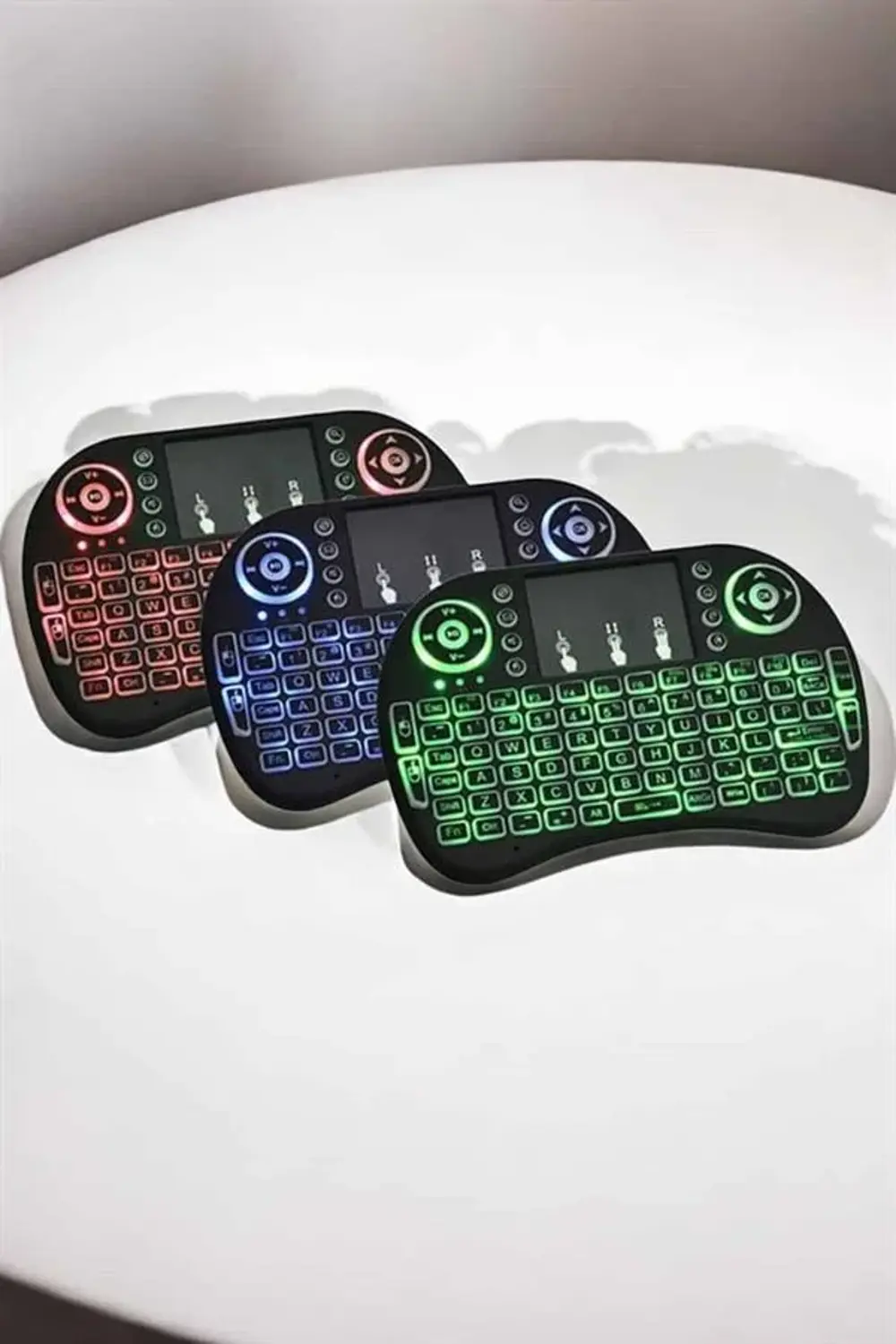 USB Bağlantılı Mini Q Klavye Işıklı Tüm Cihazlara Uyumlu