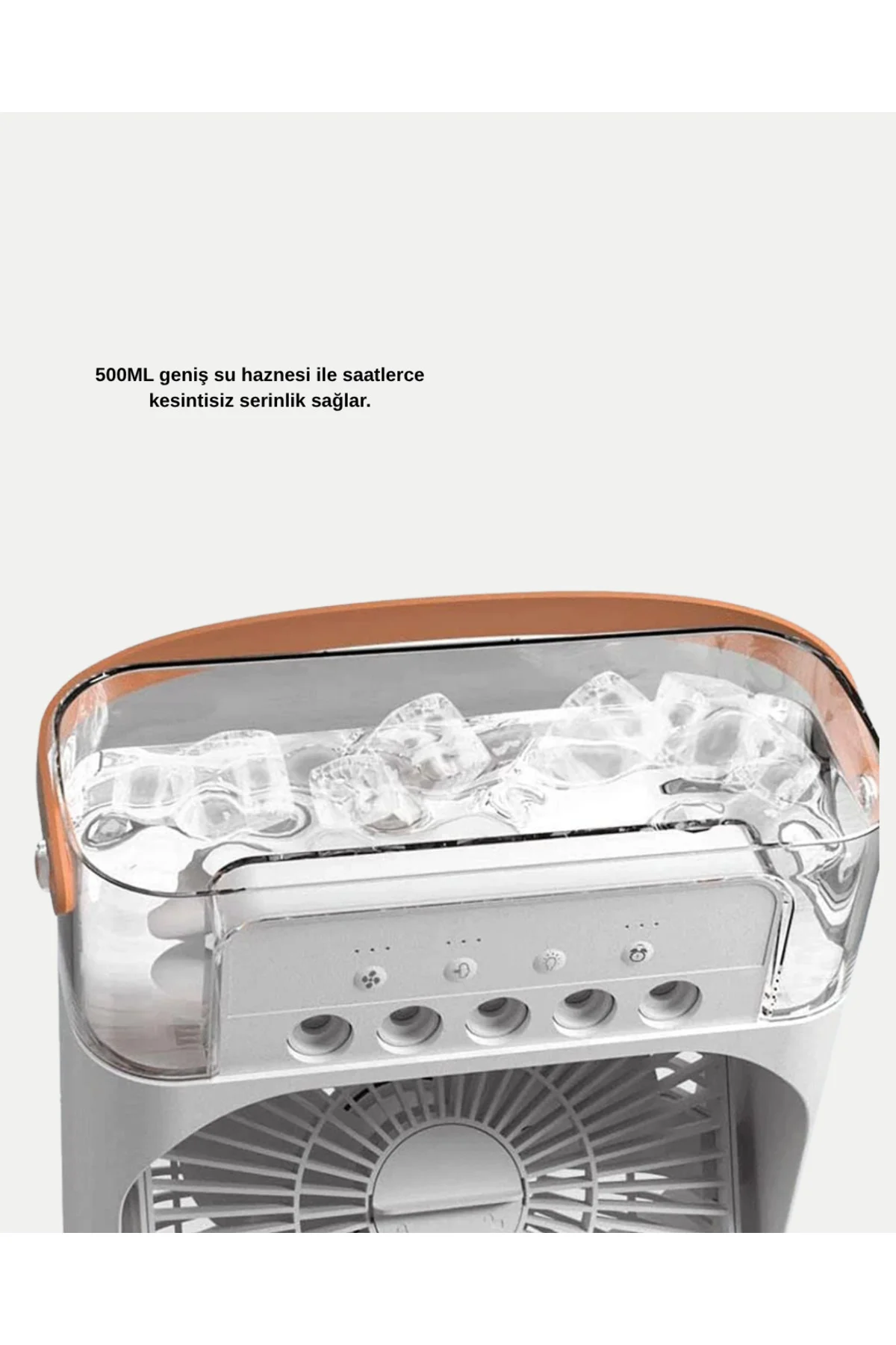 USB Bağlantılı Taşınabilir Mini Klima Fan 500ML Su Hazneli ve Ses