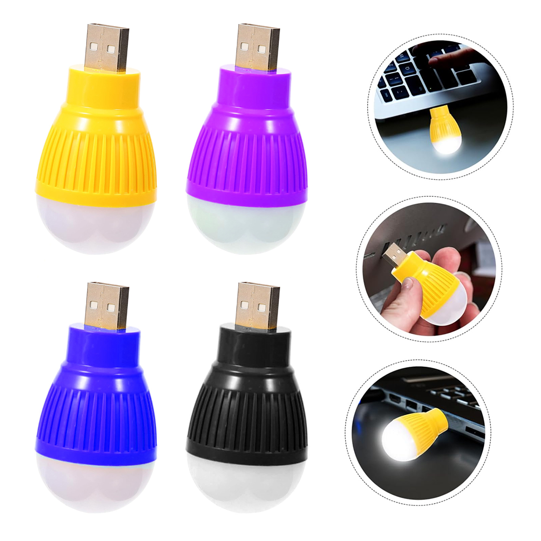 USB BEYAZ GECE LAMBASI MİNİ AMPUL AYDINLATMA (4741)