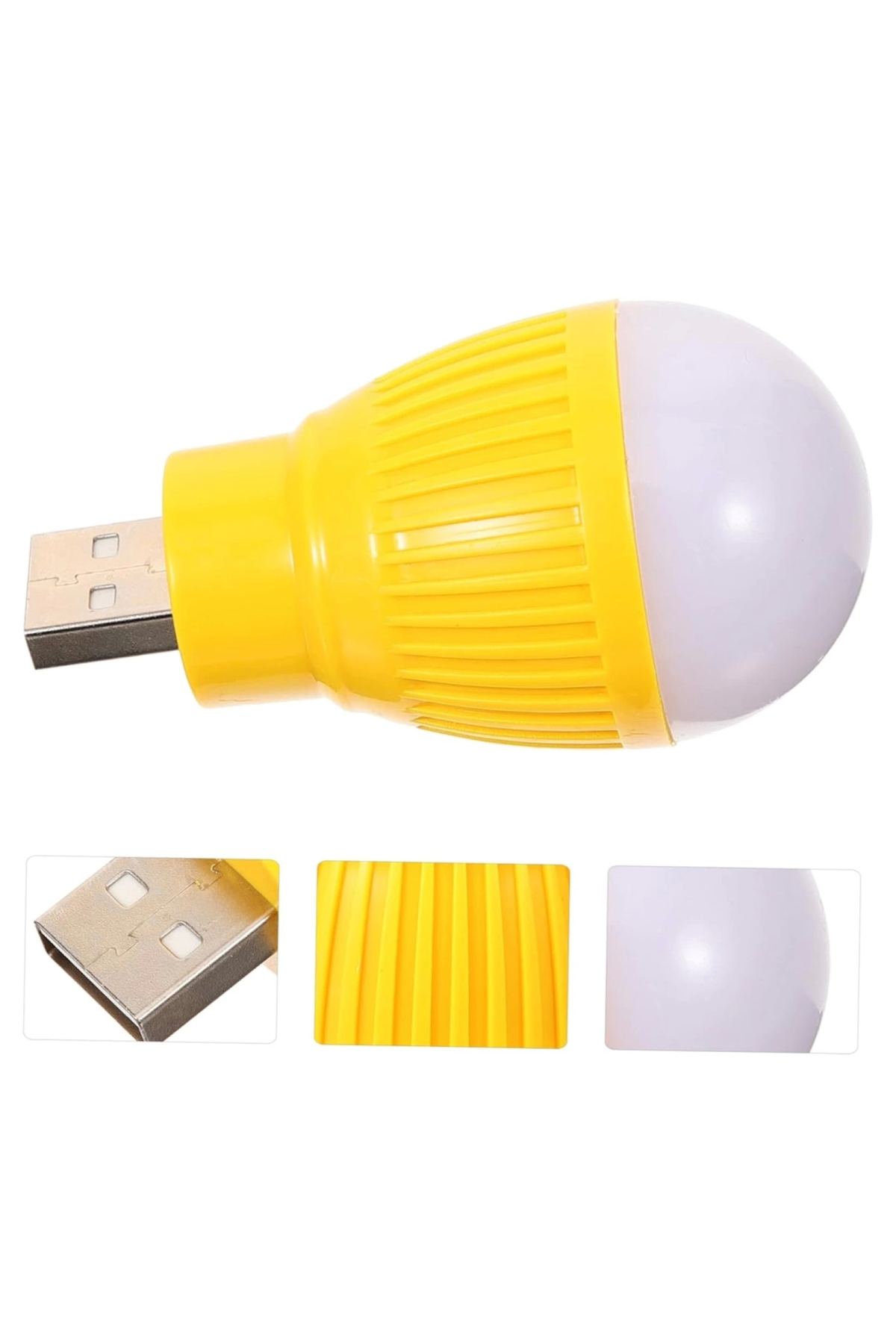 USB BEYAZ GECE LAMBASI MİNİ AMPUL AYDINLATMA (4887)