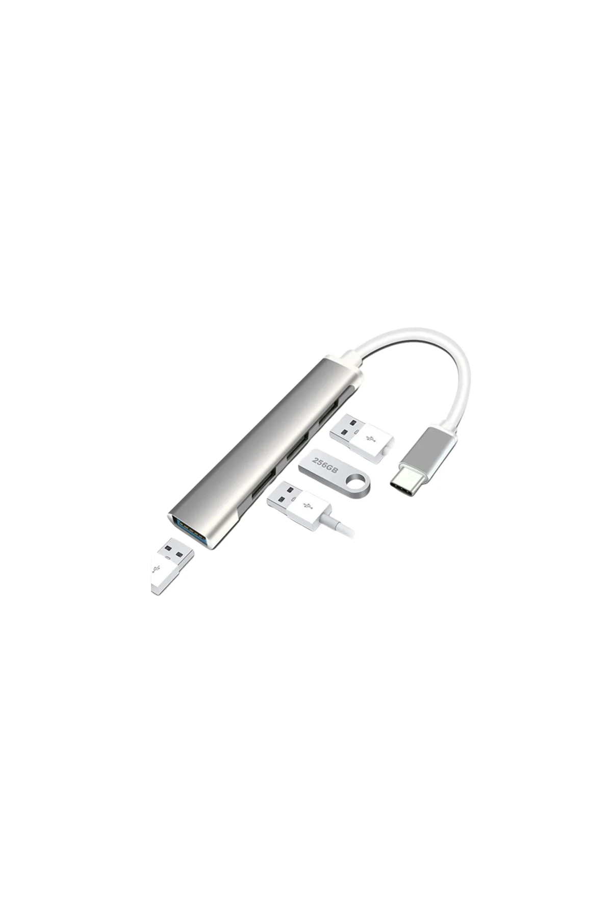 Usb-c 4'lü Çoğaltıcı Usb 3.0 Hub Uyumlu Usb-c 4'lü Çoğaltıcı Usb 3.0 Hub Uyumlu