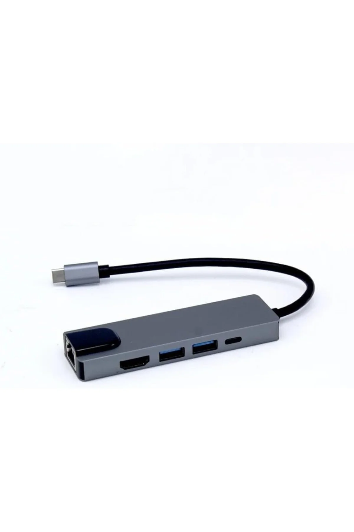 USB C 5in1 Çoklayıcı Adaptör – 4K HDMI, Gigabit LAN, USB-C PD, 2× USB 3.0 Portlu Ty