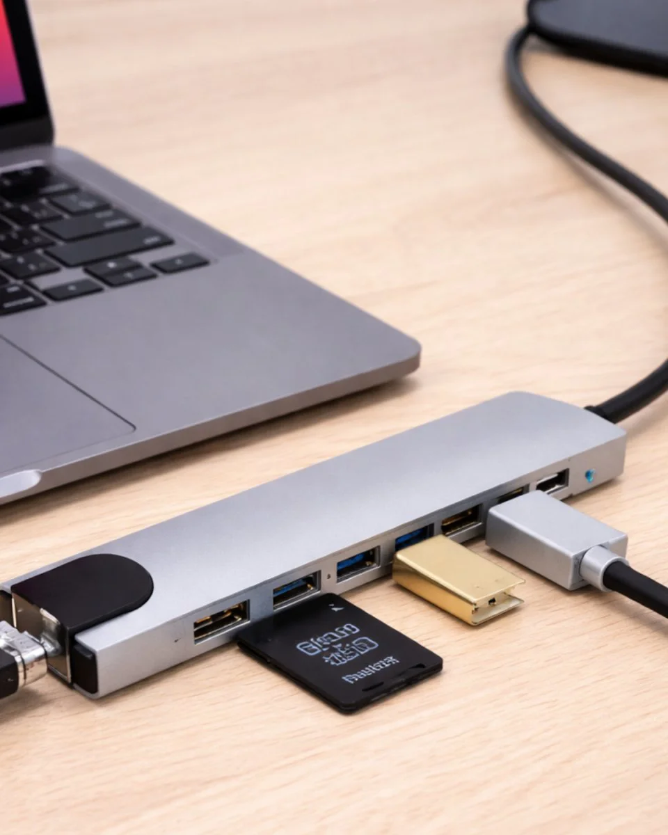 USB C Çoklu Port Adaptör: HDMI, Ethernet ve SD Kart Hub