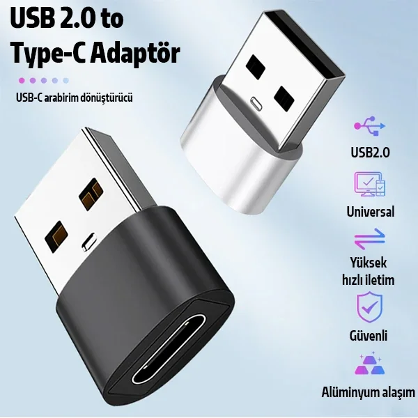 USB-C Dişi - USB Erkek Çevirici Adaptör 5775 | Hızlı Veri Aktarım