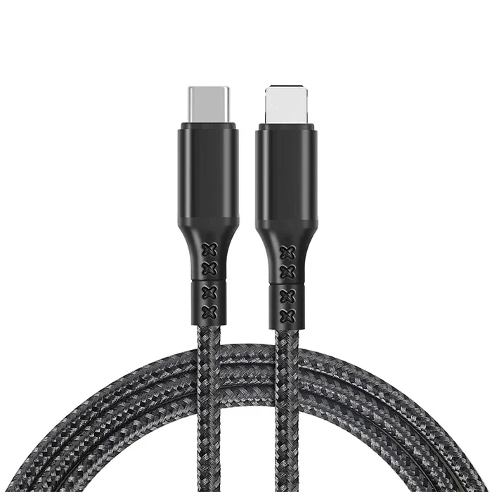 USB-C iPhone Lightning 27W Hızlı Şarj Kablosu 1m – Halat Örgü Data Kablosu