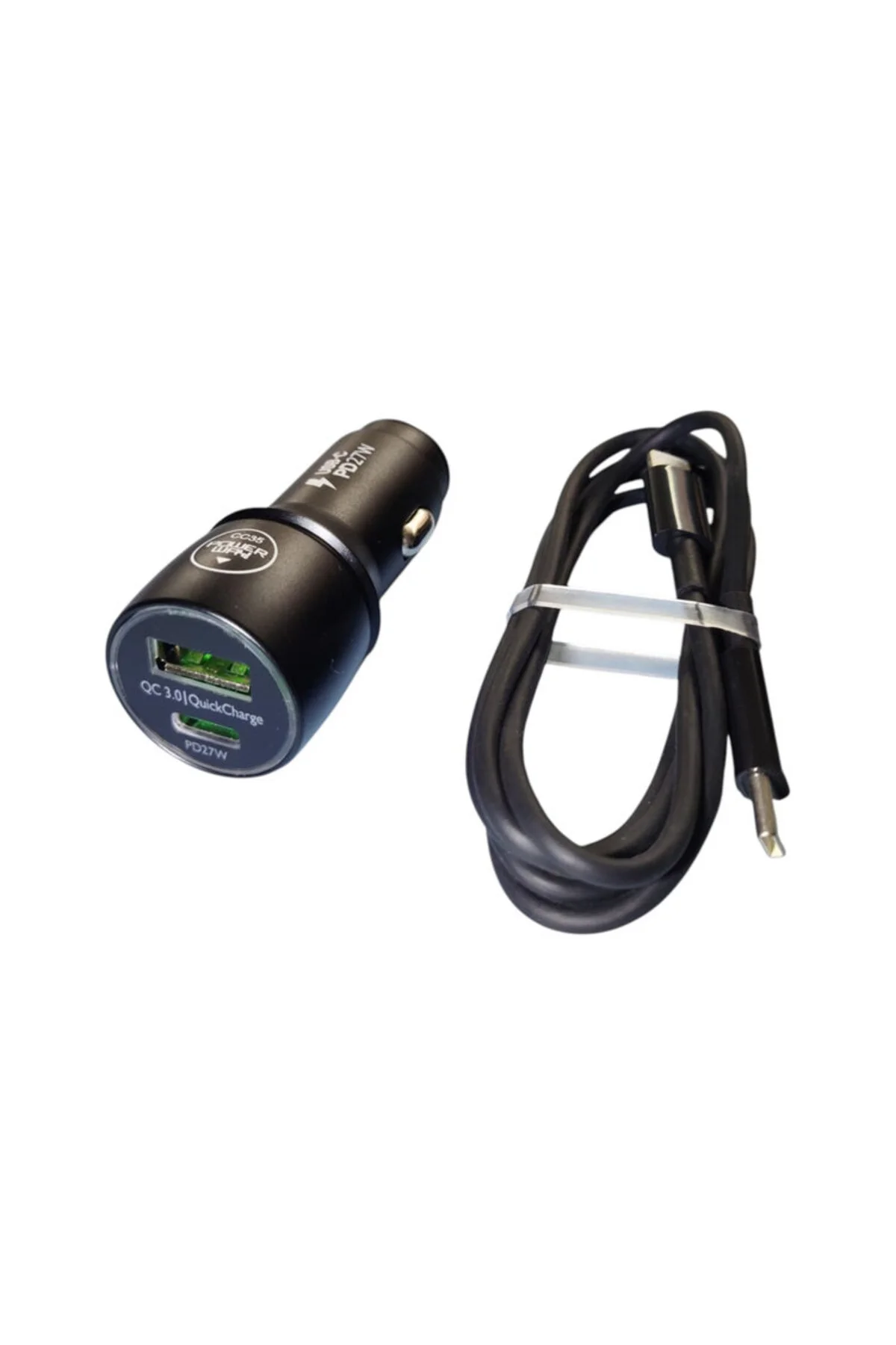 USB-C PD 27W Araç Hızlı Şarj Seti