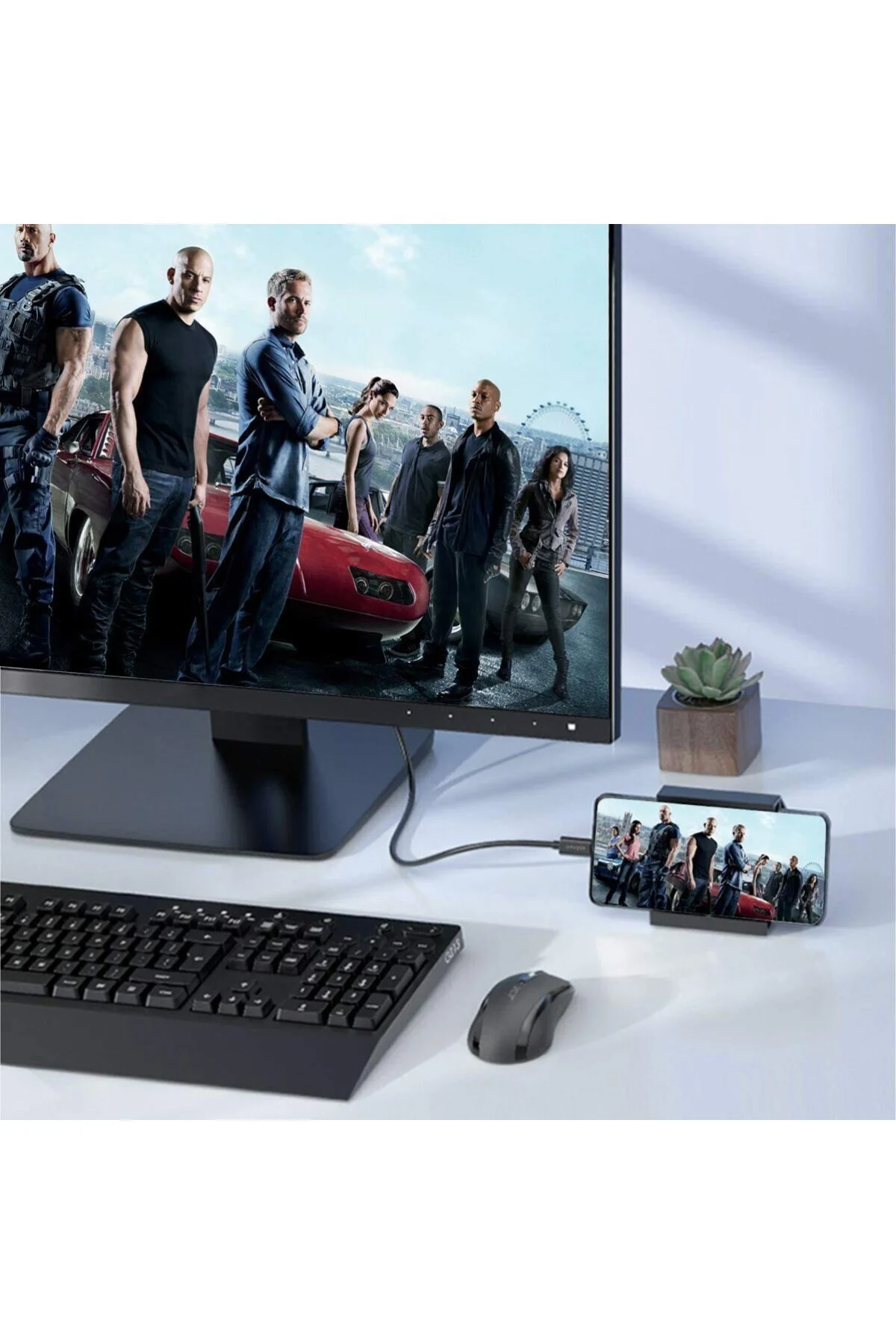 USB C to HDMI Kablo - 4K60Hz, HDR, HDCP 2.3, Thunderbolt 5/4/3, DEX Mode, 2 Metre (CHD20B-