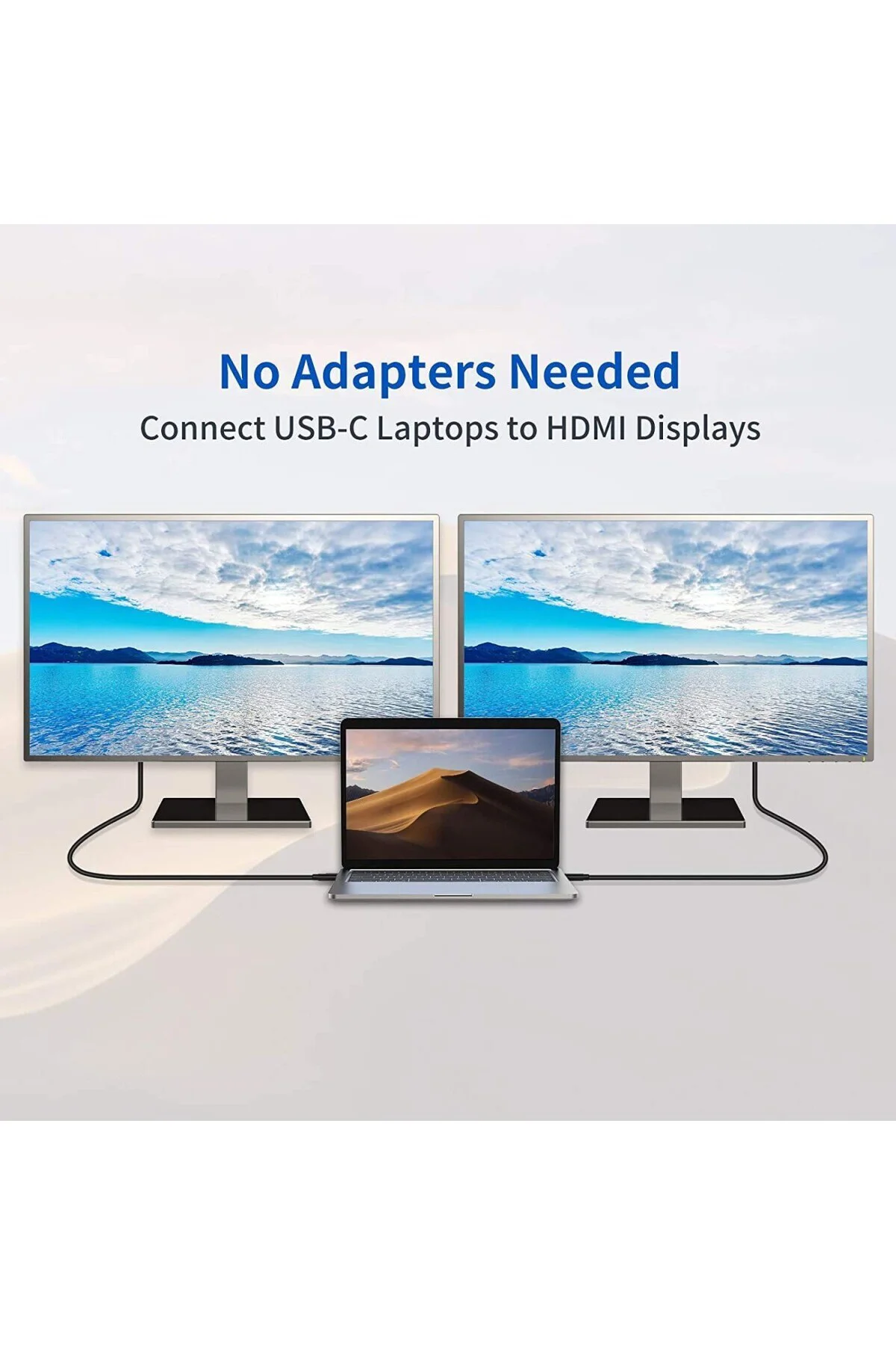 USB C to HDMI Kablo - 4K60Hz, HDR, HDCP 2.3, Thunderbolt 5/4/3, DEX Mode, 2 Metre (CHD20B-