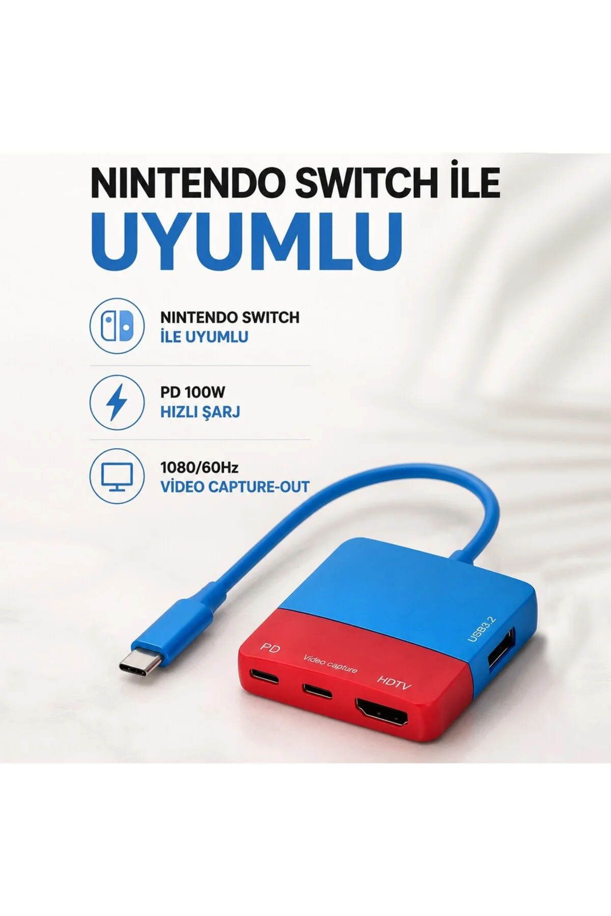 USB-C Video Capture Docking Station 4in1 PD 100W 4K HDMI 1080P 60Hz Capture USB 3.2 Ninte ndo Switch Uyumlu USB-C Video Capture Docking Station 4in1 PD 100W 4K HDMI 1080P 60Hz Capture USB 3.2 Ninte ndo Switch Uyumlu