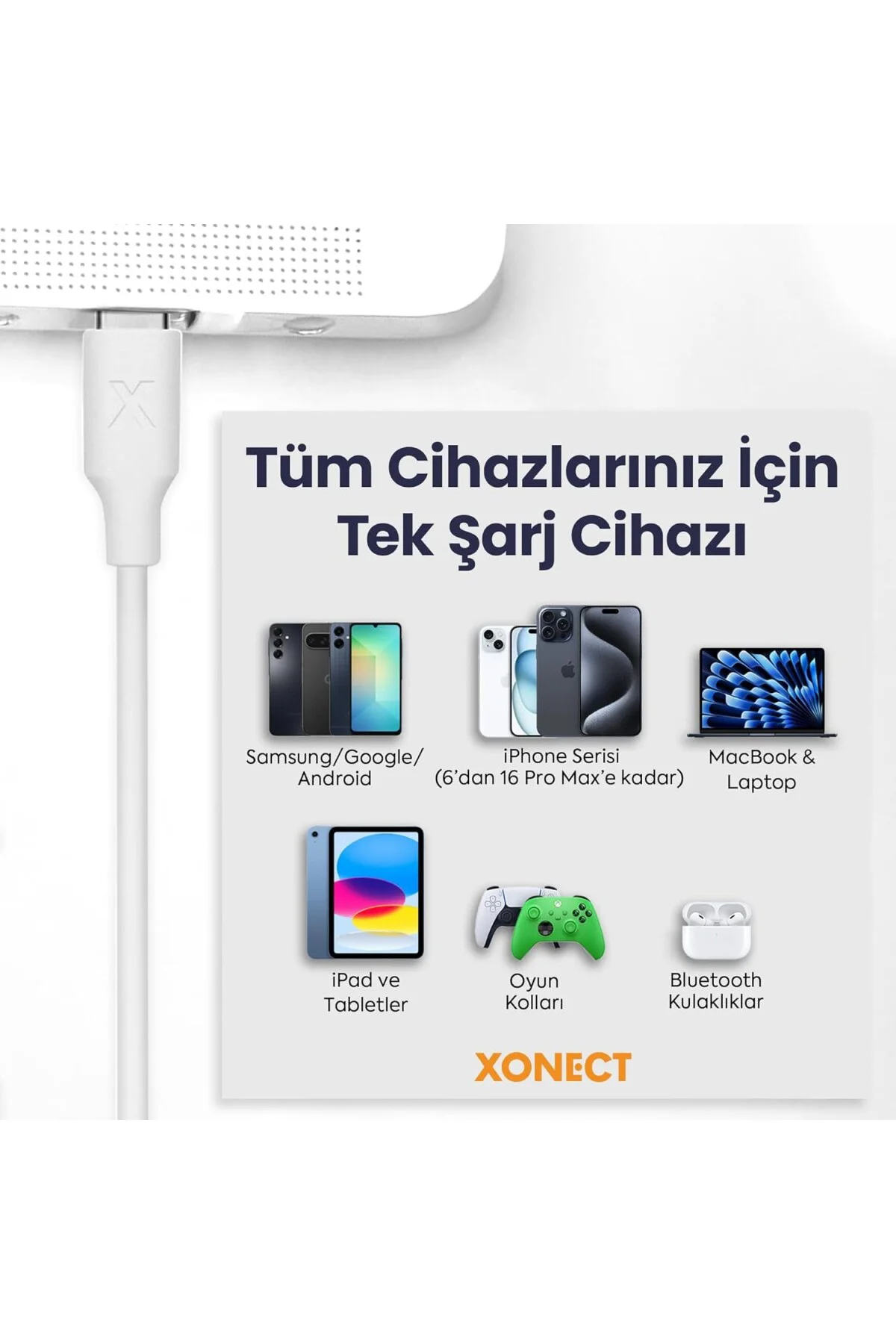 USB Çıkışlı 67W Hızlı Şarj Adaptörü ve 1M USB to Type-C Kablo Set