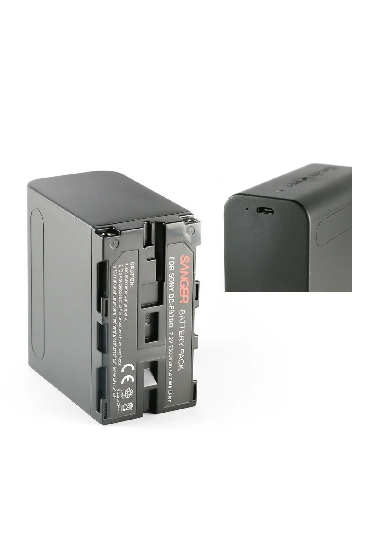 USB Çıkışlı F970M, 10 Ledli Kamera Işığı Bataryası