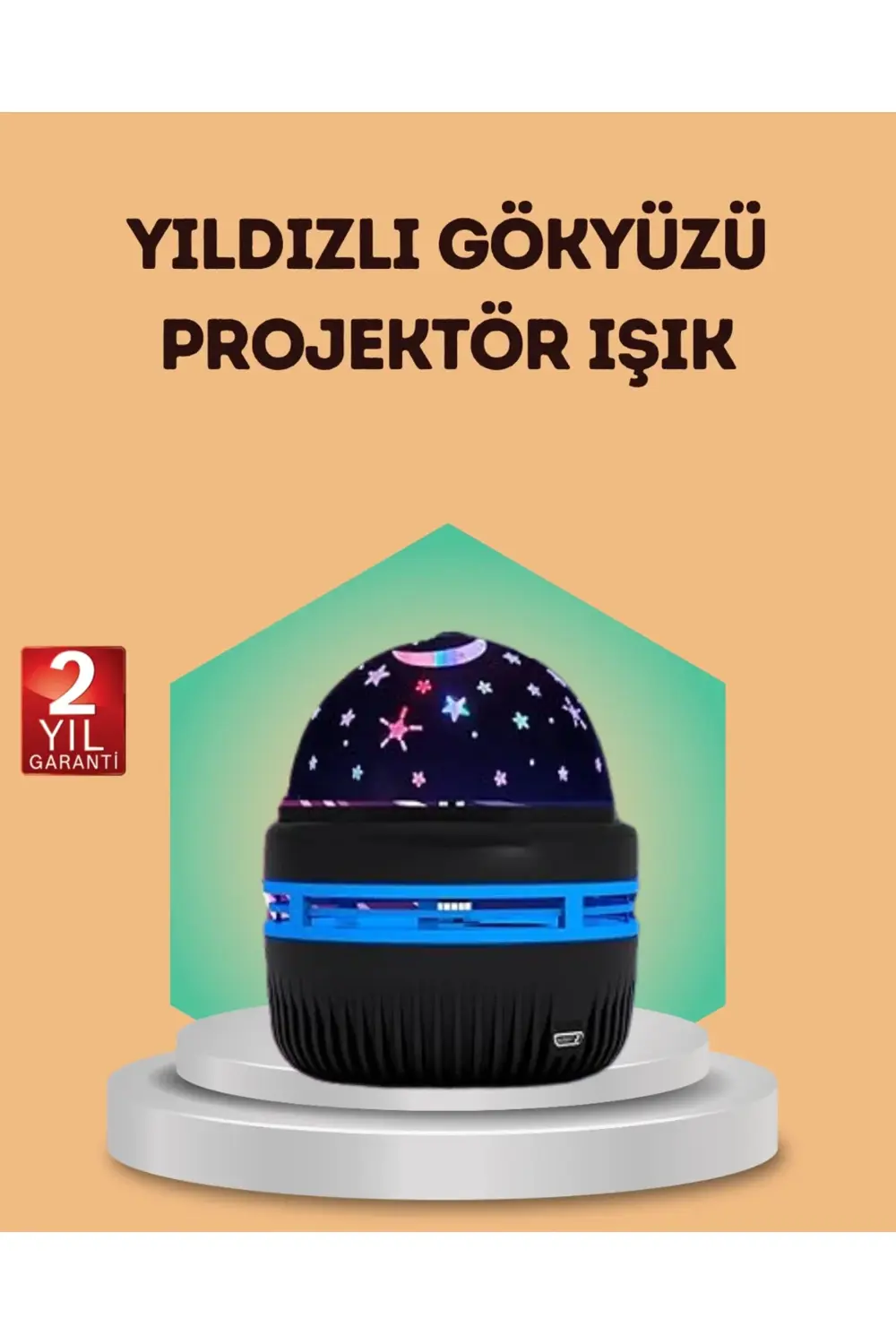 USB Galaxy Projektör Lamba – Romantik Atmosfer Çocuk Odası Parti