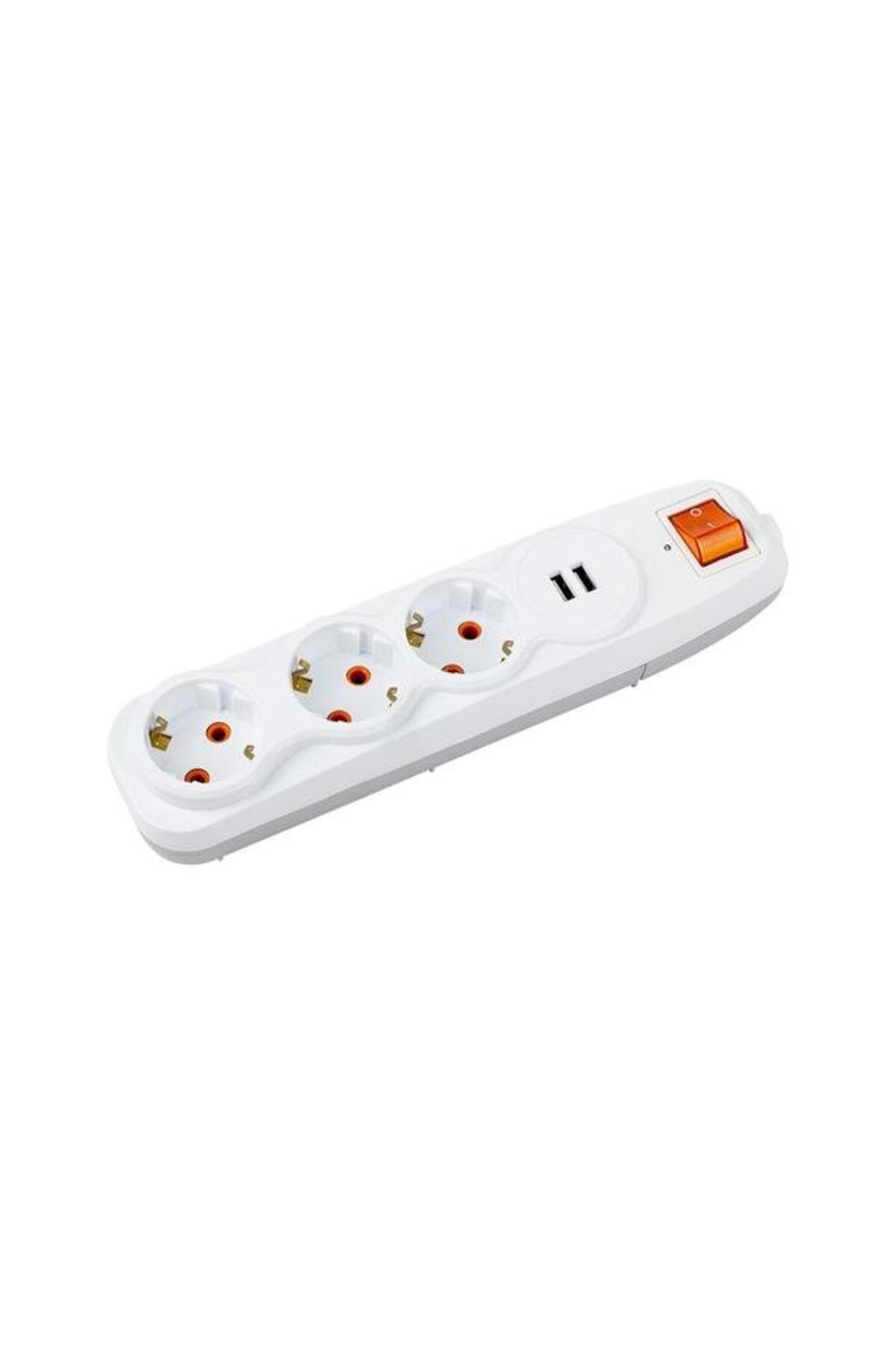 Usb Girişli, Çocuk Kilitli, Anahtarlı ve Akım Korumalı 3'lü Uzatm