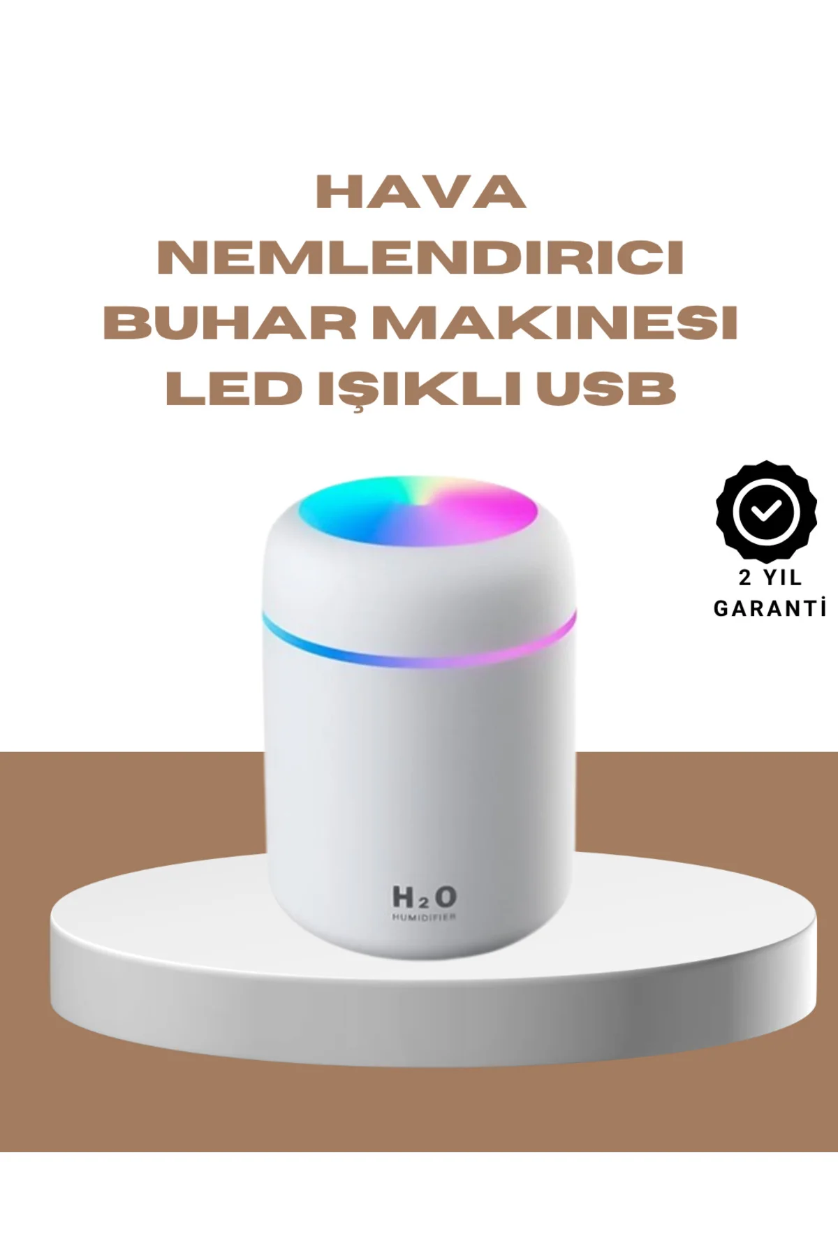 USB Girişli Taşınabilir Mini Nemlendirici 300ml Su Hazneli