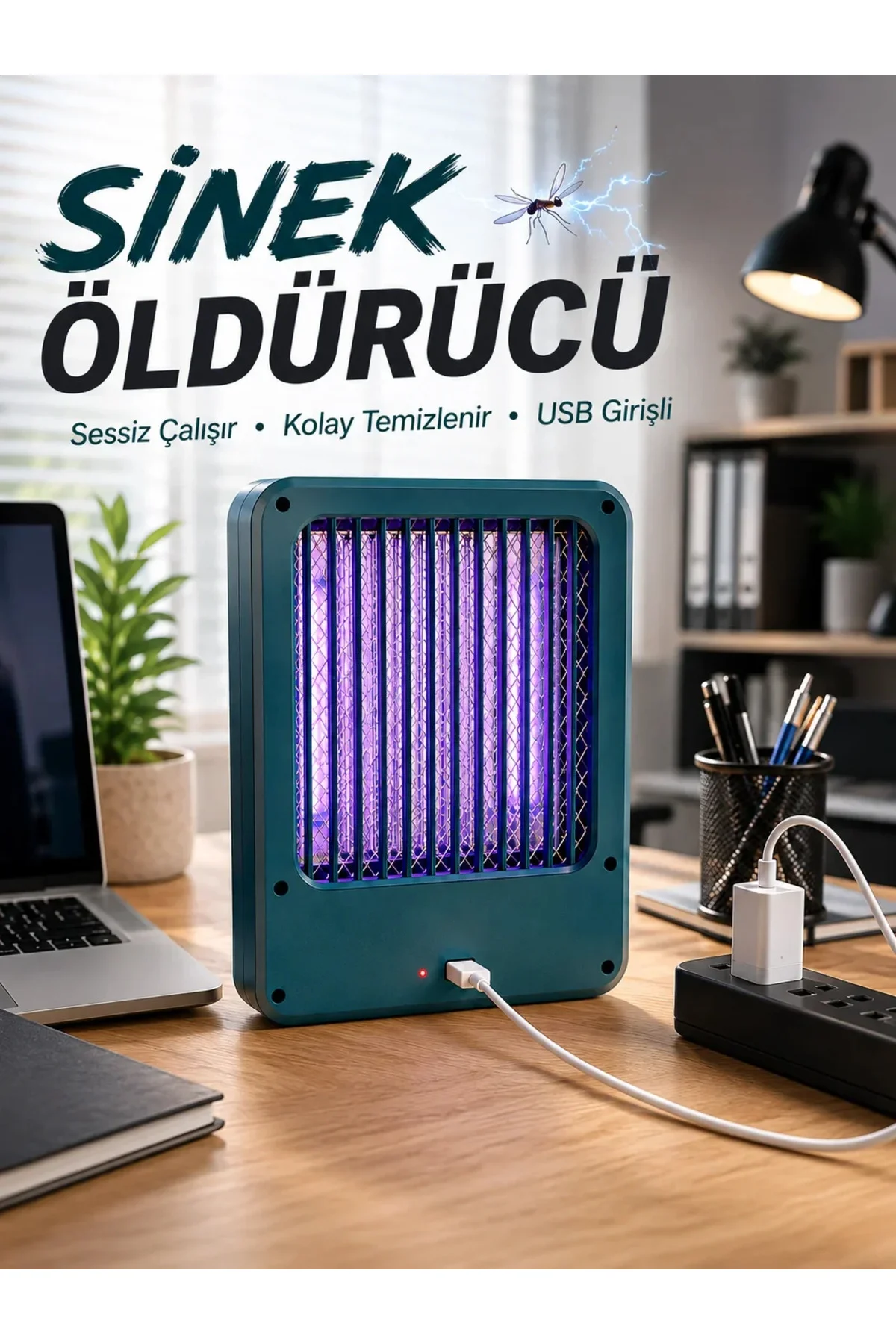 USB Girişli Uçan Böcek ve Sinek Yakalama Cihazı USB Girişli Uçan Böcek ve Sinek Yakalama Cihazı