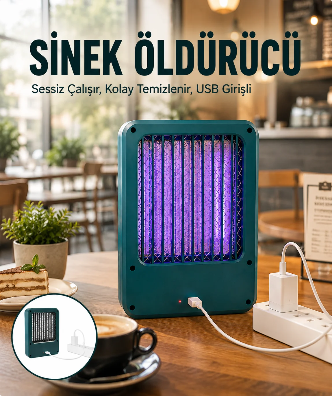 USB Girişli Uçan Böcek ve Sinek Yakalama Cihazı USB Girişli Uçan Böcek ve Sinek Yakalama Cihazı