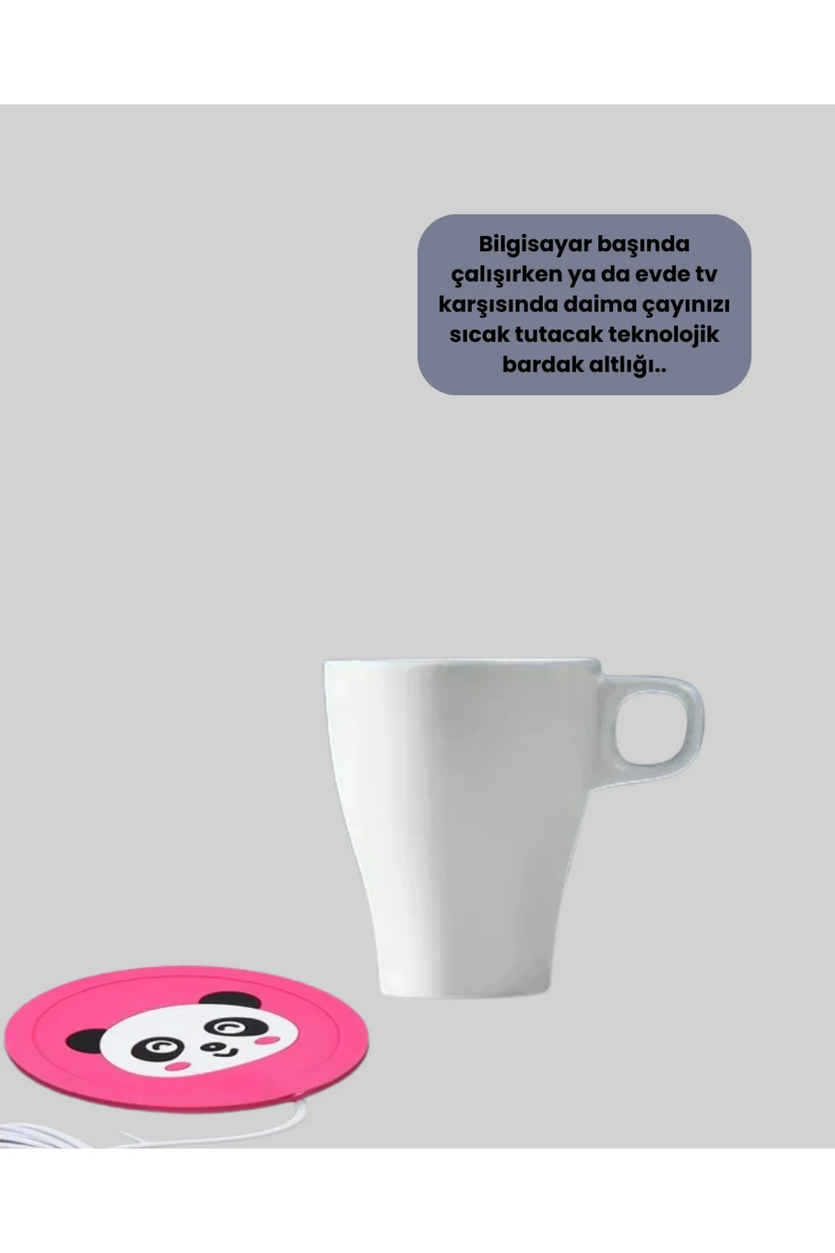 Usb Güçlü Bardak Isıtma Altlığı 1.2M Kablo Silikon Kaymaz Figürlü Usb Güçlü Bardak Isıtma Altlığı 1.2M Kablo Silikon Kaymaz Figürlü - Görsel 4