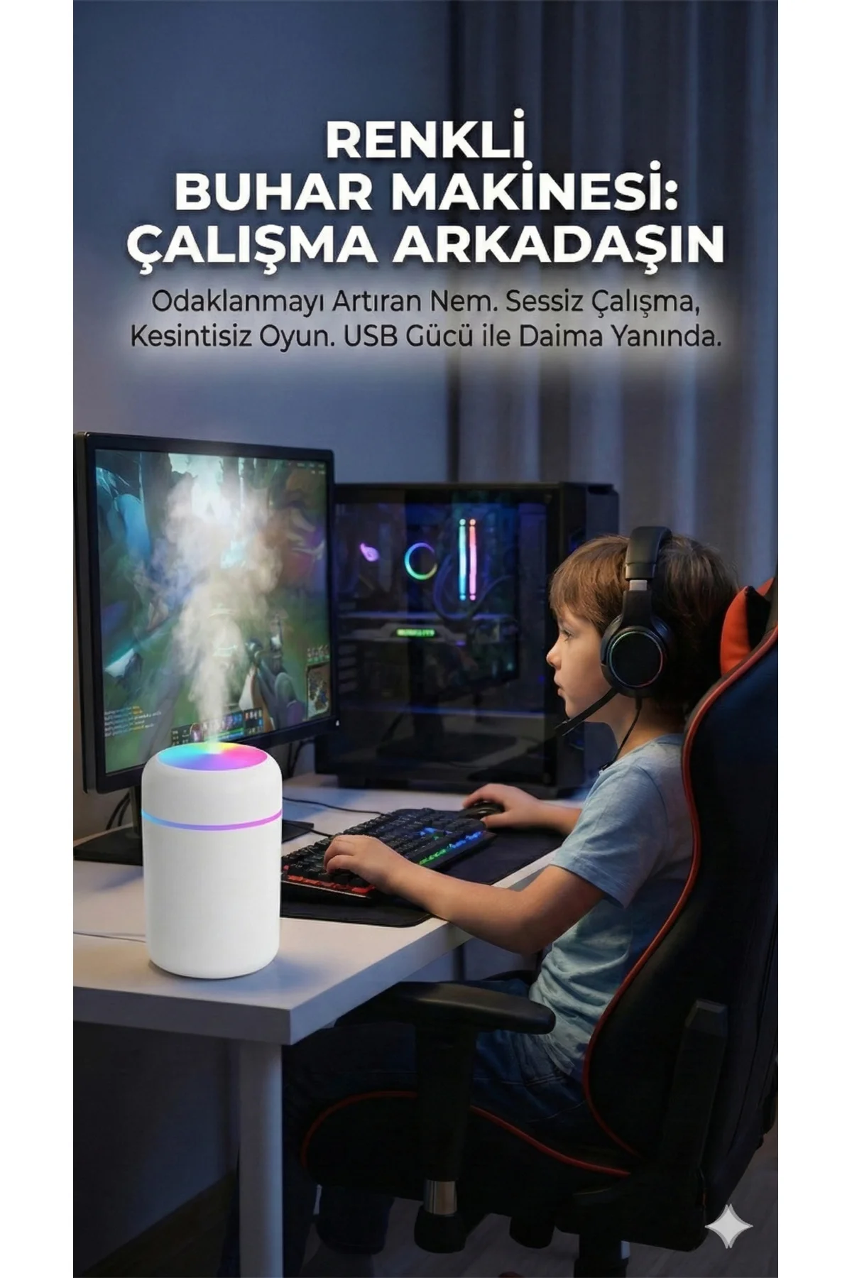 Usb Hava Nemlendirici - Görsel 3