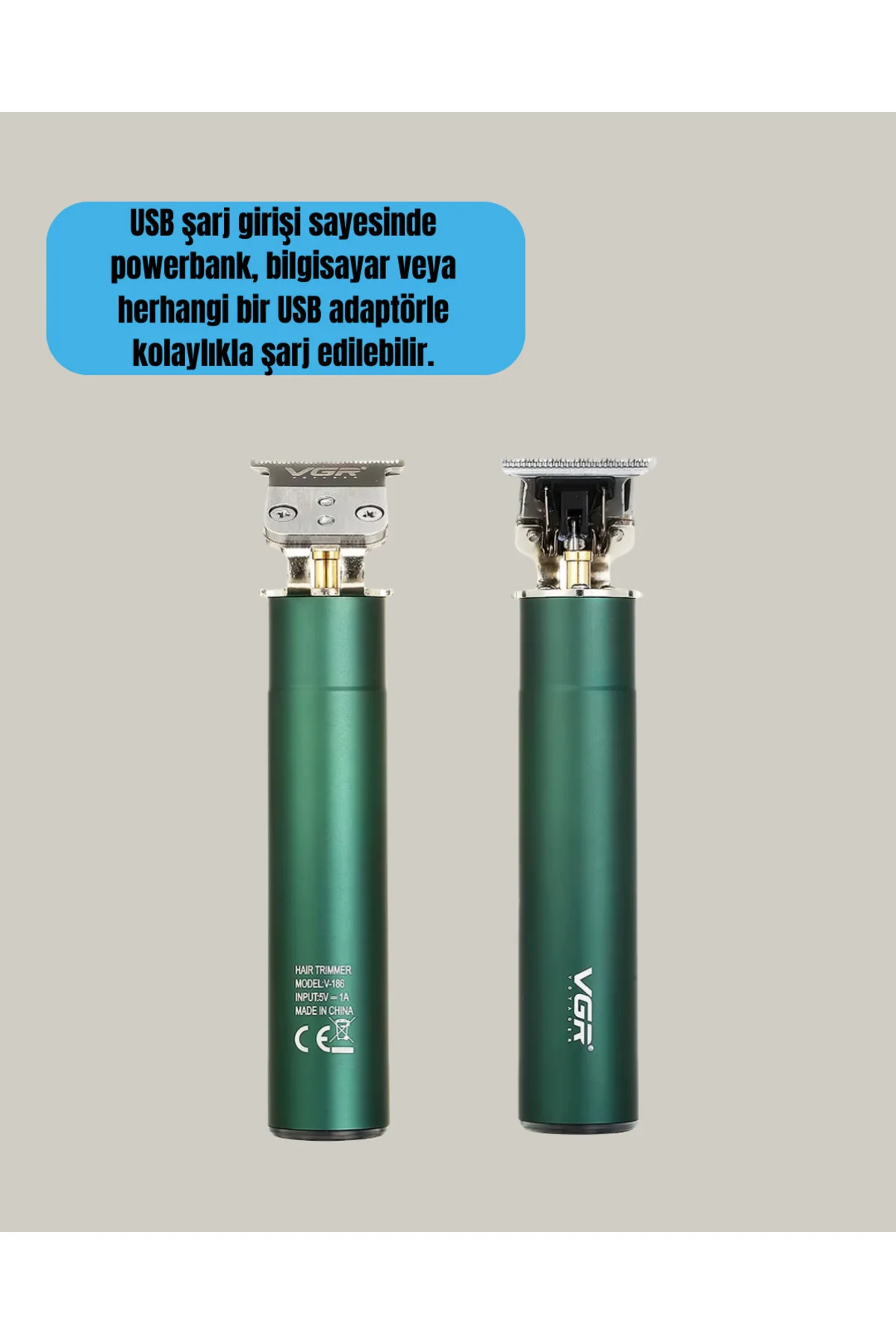 Usb Hızlı Şarjlı 3 Saat Kullanımlı Saç Kesme Makinesi - Görsel 4