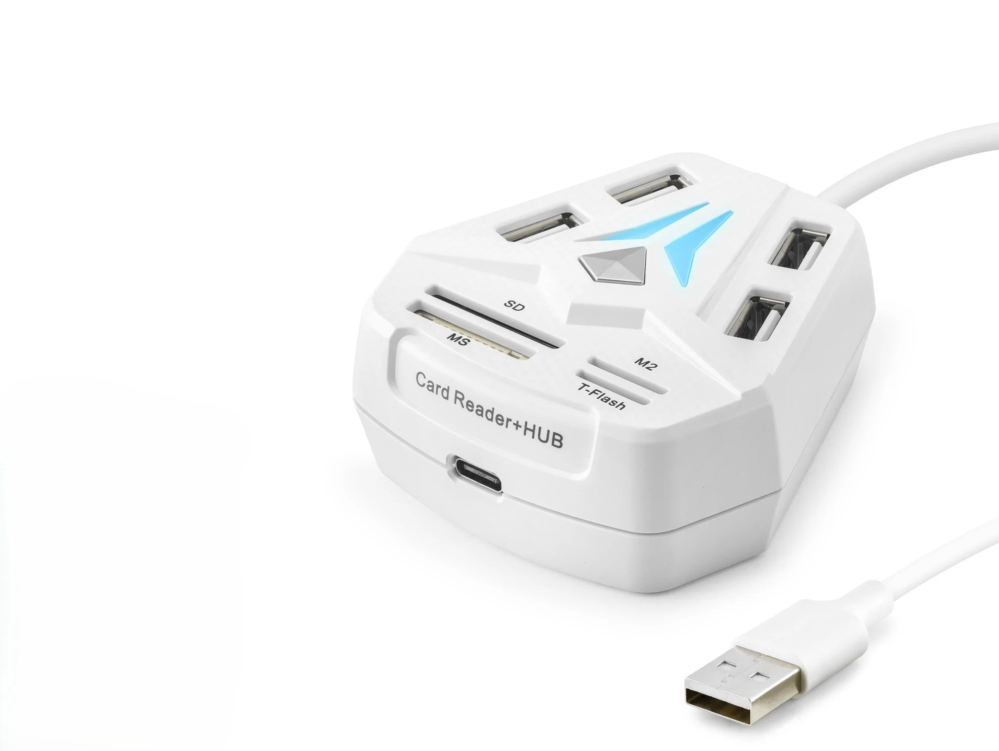 Usb Hub Kart Okuyucu 8 Port Beyaz A068W Usb Hub Kart Okuyucu 8 Port Beyaz A068W